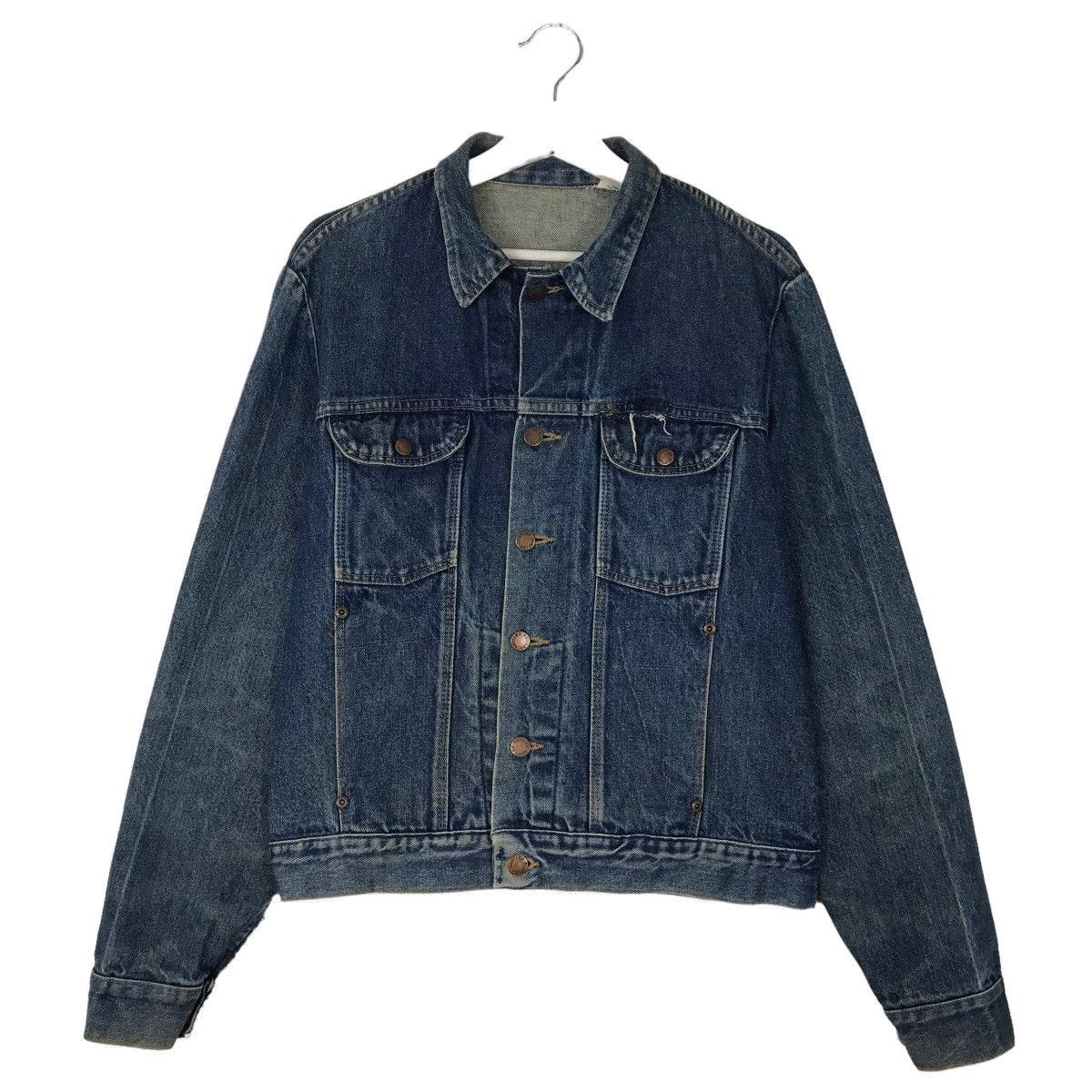 Rustler 🔥1980s RUSTLER DENIM TRUCKER JACKET MADE IN USA Size US M / EU 48-50 / 2 - 2 Thumbnail