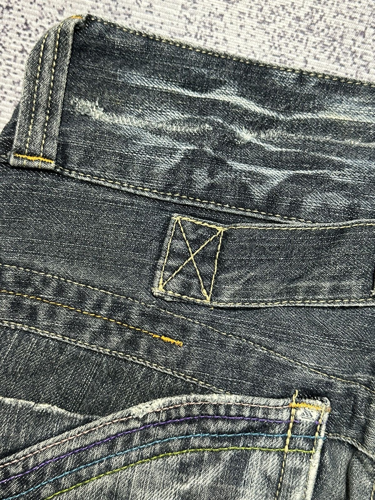 PPFM Japanese Brand Root Three Distressed Jeans Size US 30 / EU 46 - 16 Thumbnail