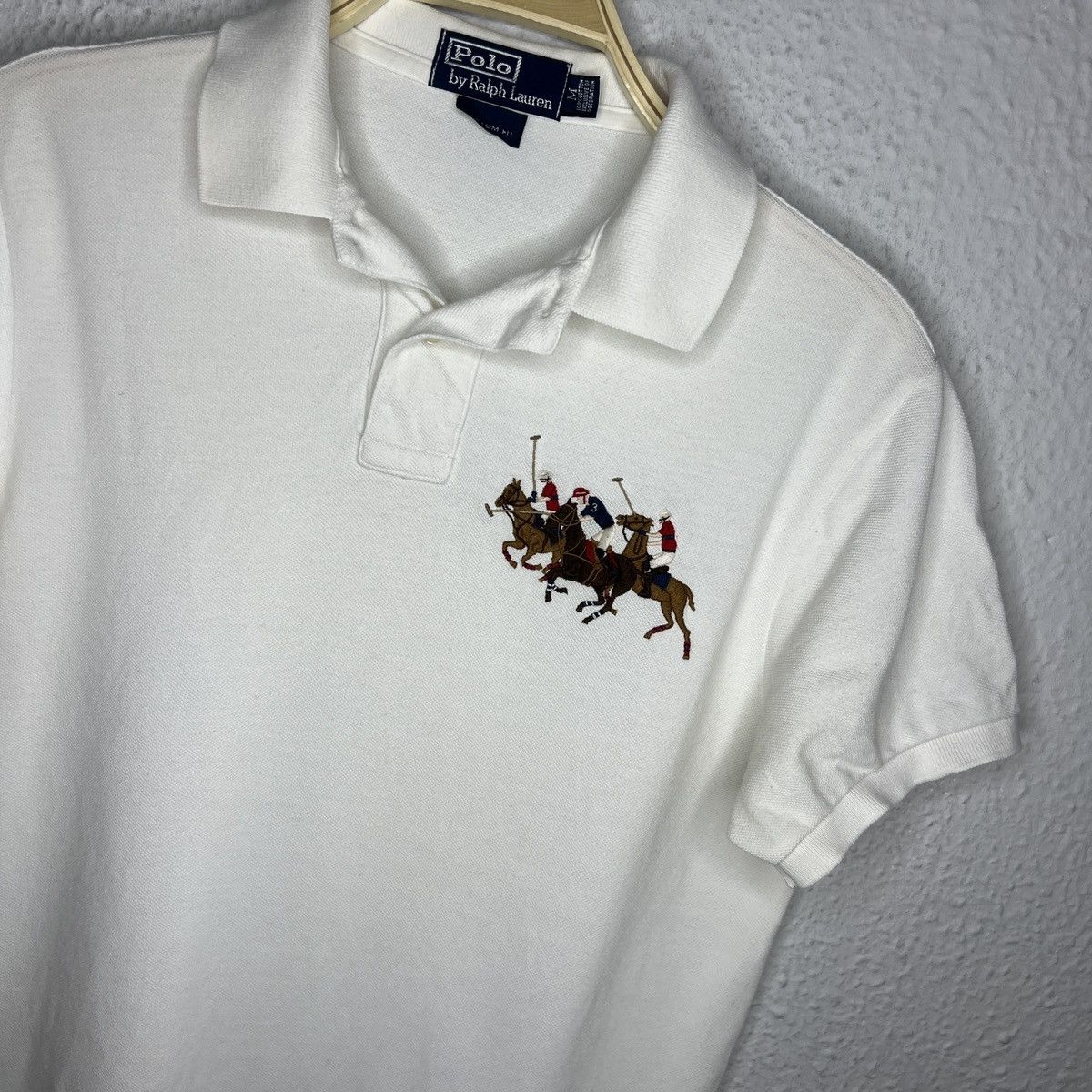 Polo Ralph Lauren × Ralph Lauren × Vintage Polo Ralph Lauren 3 Chief Keef Style Polo Shirt Double Pony Size US M / EU 48-50 / 2 - 4 Thumbnail