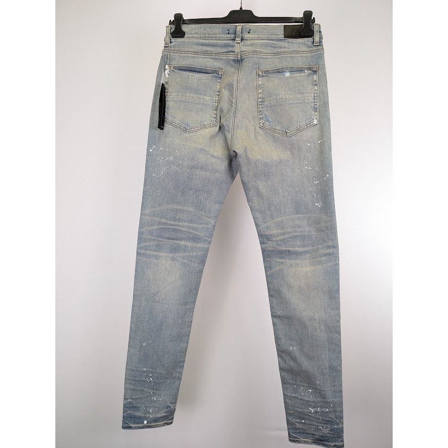 Amiri o1rshd1 MX1 Plaid Jeans in Clay Indigo Size US 36 / EU 52 - 13 Thumbnail