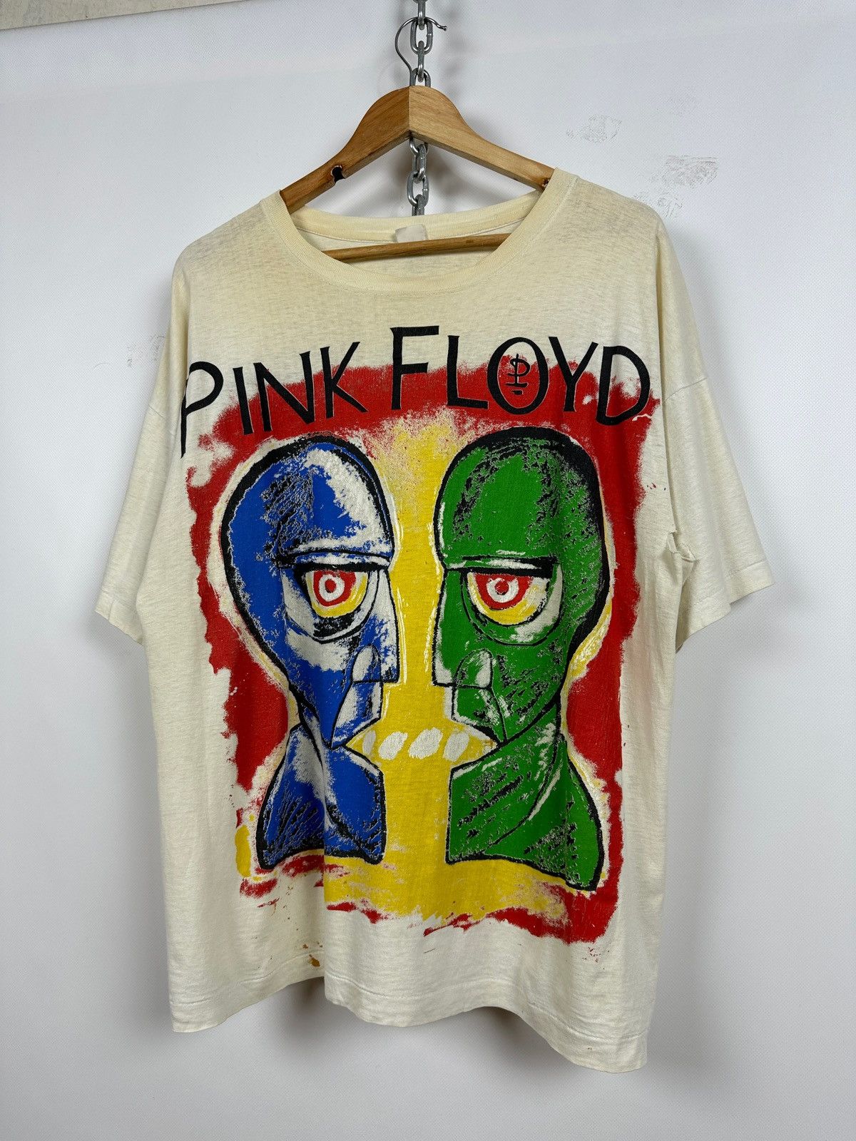 Band Tees Vintage Pink Floyd Division Bell Distressed The Wall T-Shirt Size US XL / EU 56 / 4 - 3 Thumbnail