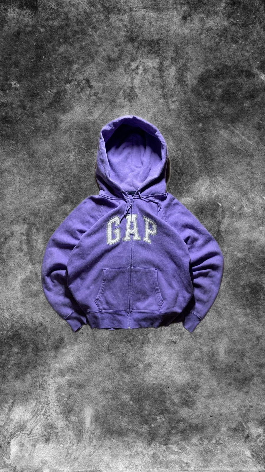 Gap × Vintage ⛩️ Gap Vintage Purple center logo Hoodie Y2K style baggy 90s Size US S / EU 44-46 / 1 - 1 Thumbnail