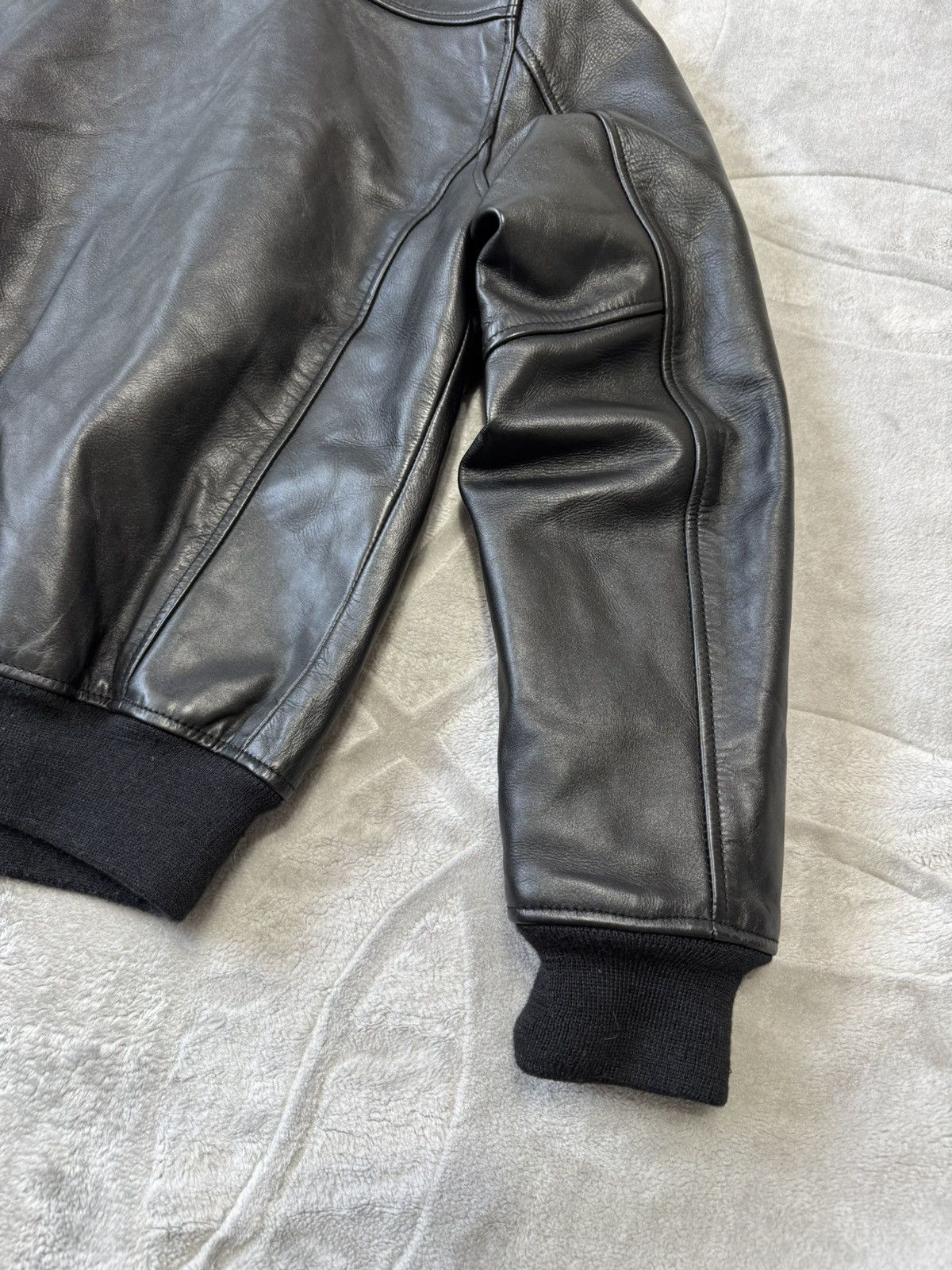 Schott Schott N.Y.C usa LC5100RIB Leather Jacket Bomber size M Size US M / EU 48-50 / 2 - 10 Thumbnail