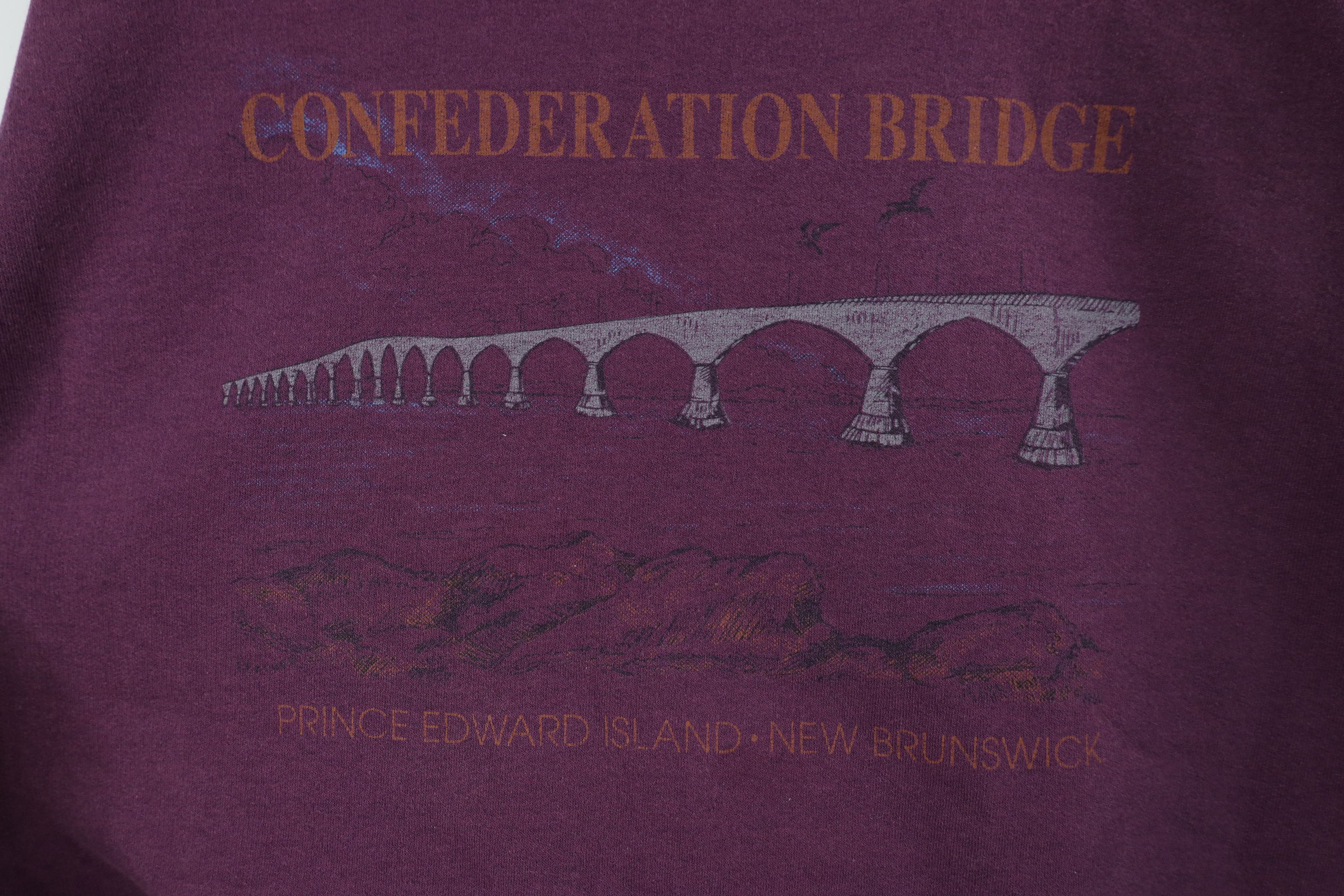 Vintage Vintage 90s Confederation Prince Edward Island Sweatshirt Size XL / US 12-14 / IT 48-50 - 4 Thumbnail