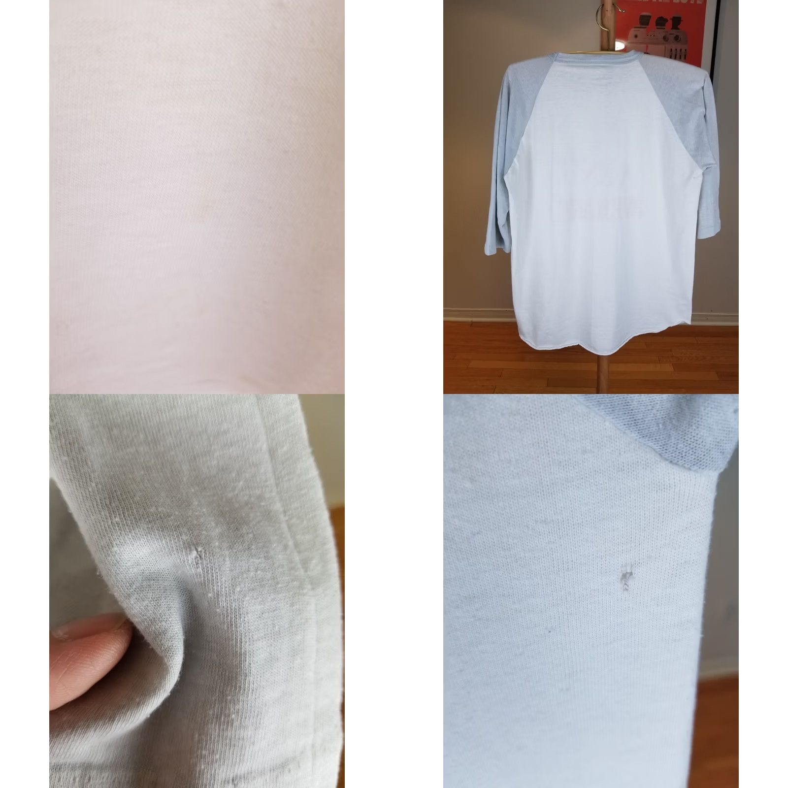 Vintage VINTAGE T-SHIRT I AIN'T AVERAGE SLOGAN RAGLAN 50/50 SINGLE STITCH 70' 80' L Size US L / EU 52-54 / 3 - 8 Thumbnail