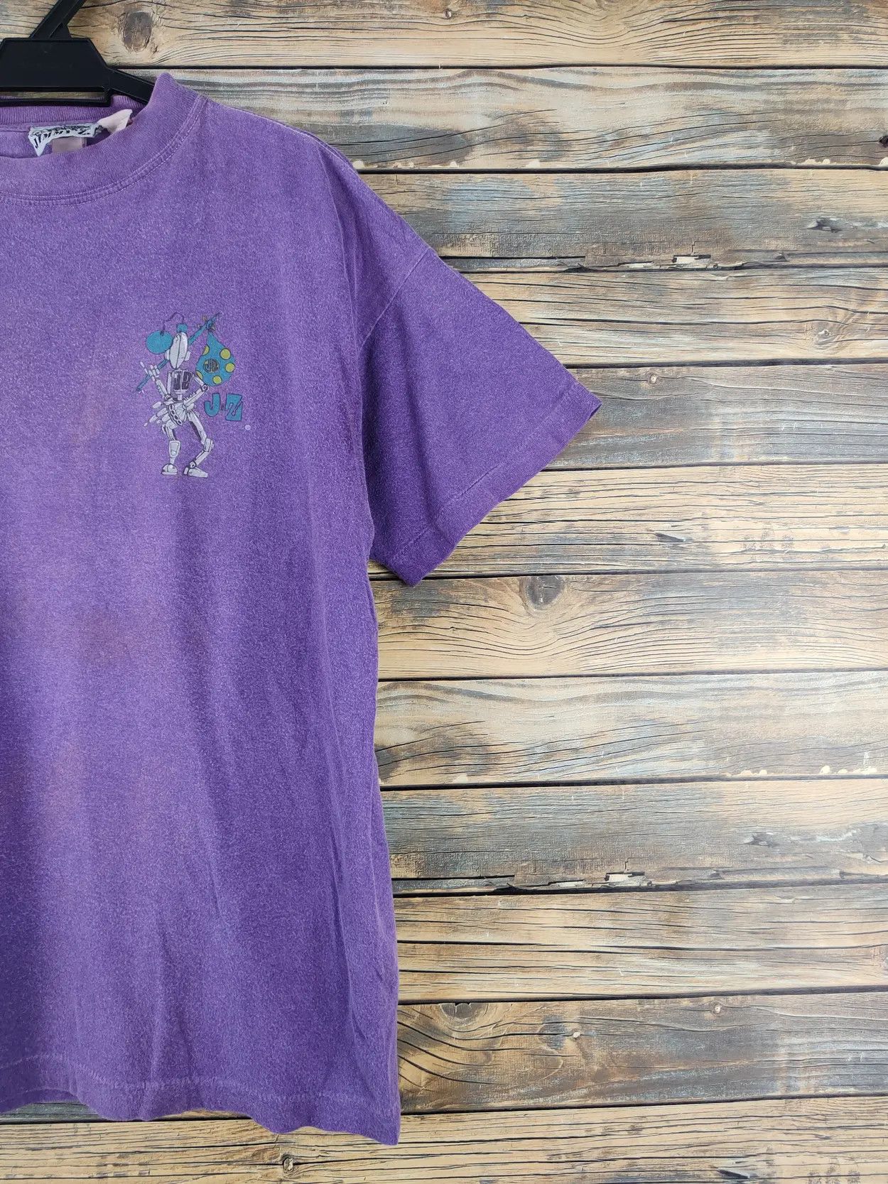 Vintage DL 80' Jimmy'z skate vintage faded Purple tee #1030 Size US L / EU 52-54 / 3 - 9 Thumbnail
