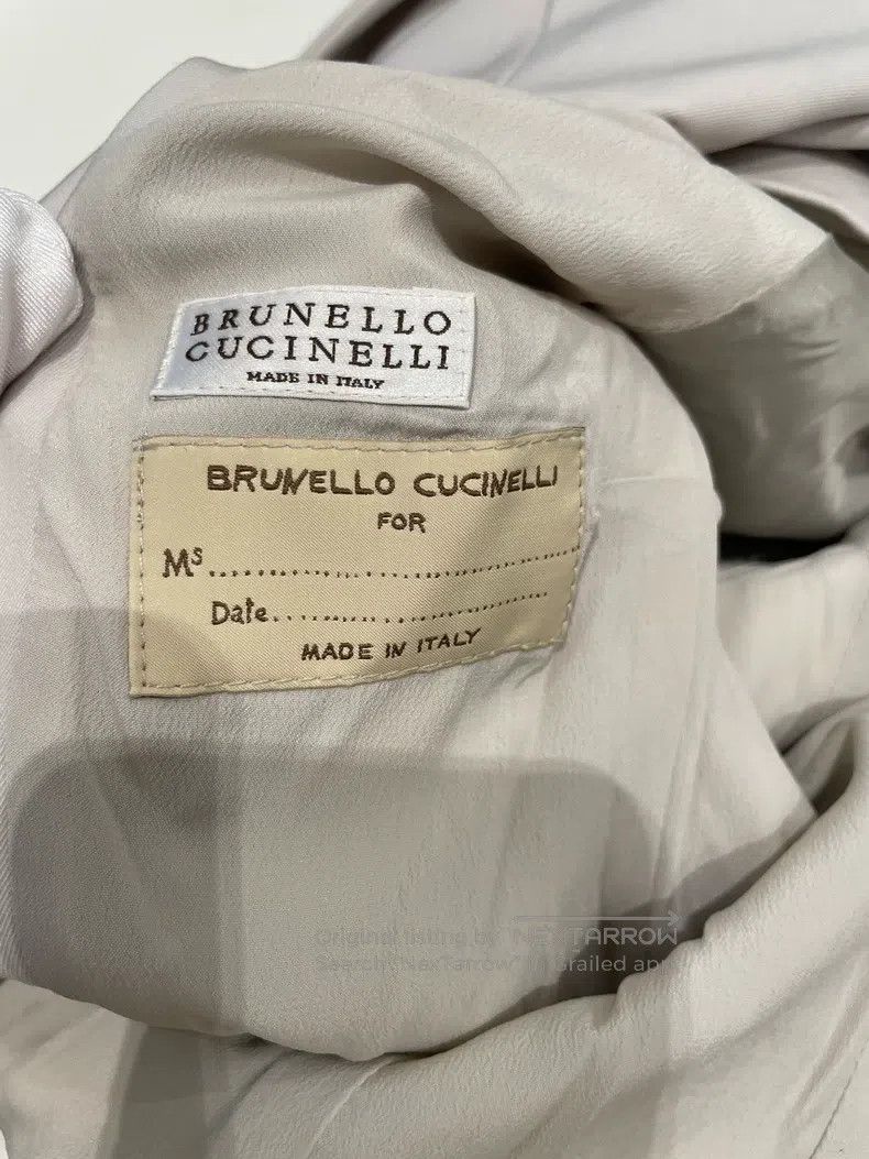 Brunello Cucinelli Brunello Cucinelli Gray New Wool Short Blazer Size XS / US 0-2 / IT 36-38 - 5 Thumbnail