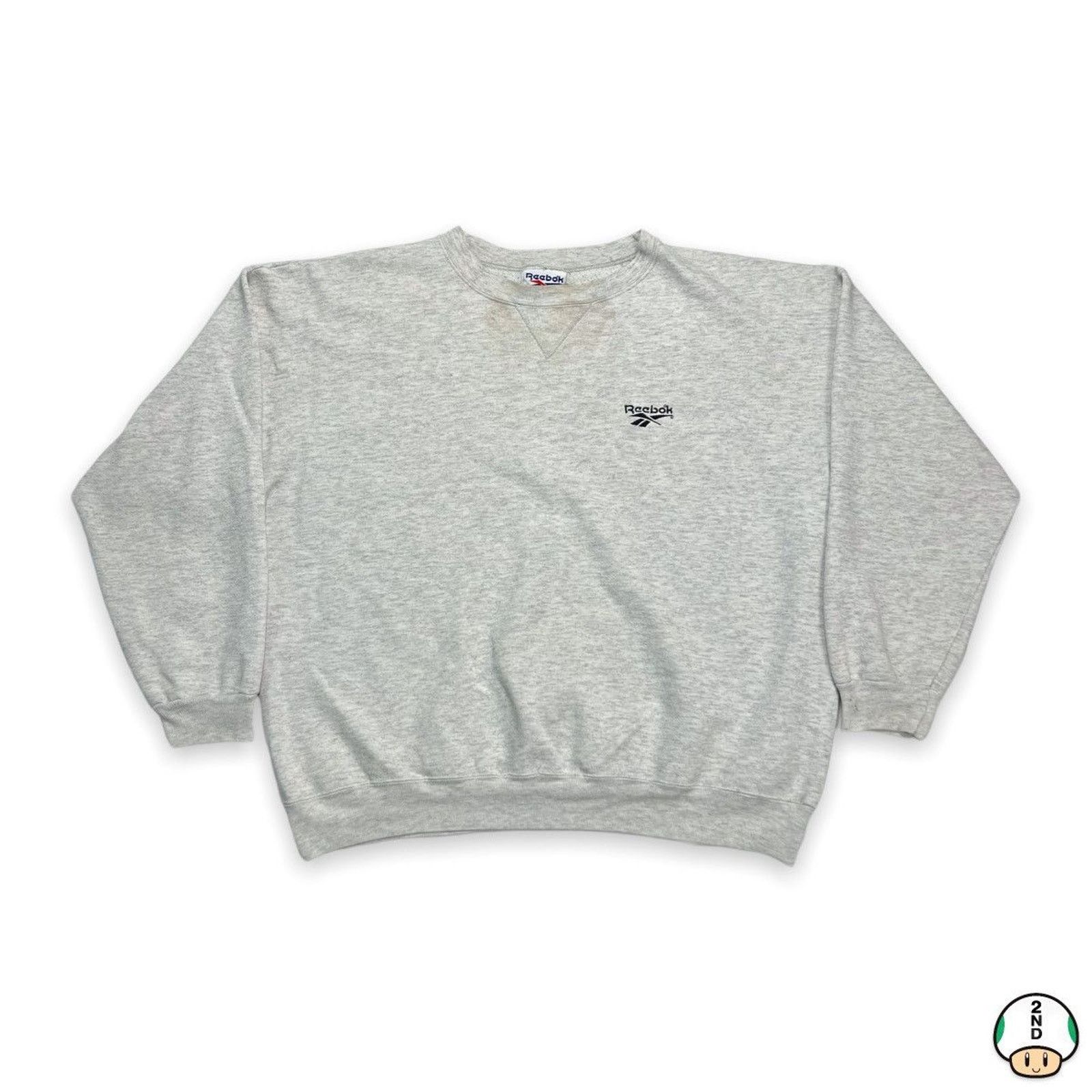Reebok × Vintage Vintage Reebok Sweatshirt Spell Out Pullover 90s Crewneck Size US L / EU 52-54 / 3 - 1 Thumbnail