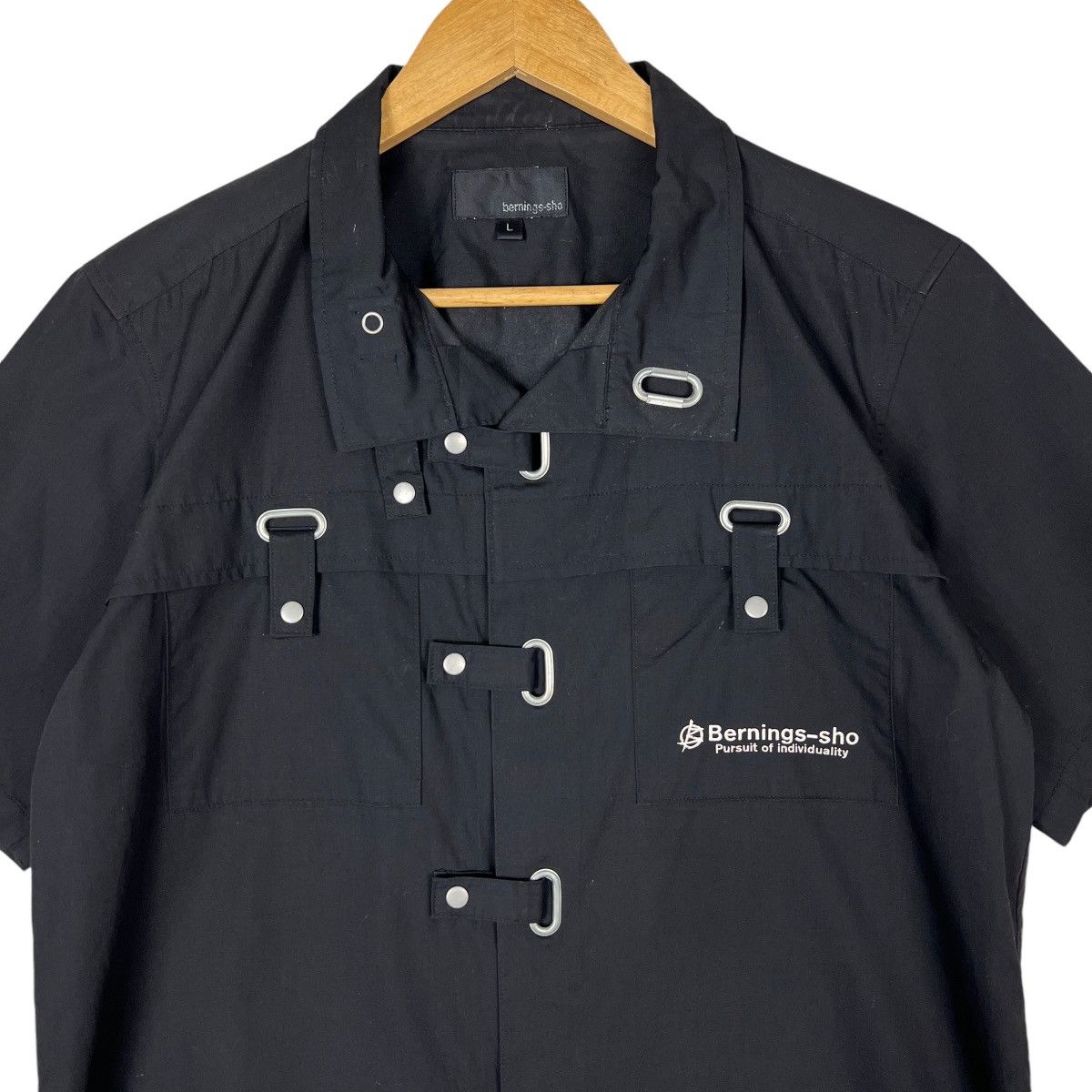 Designer × Japanese Brand × Seditionaries 🔥 BERNING SHO VELCRO SNAP BUTTON SHIRT EMO PUNK STYLE Size US L / EU 52-54 / 3 - 8 Thumbnail