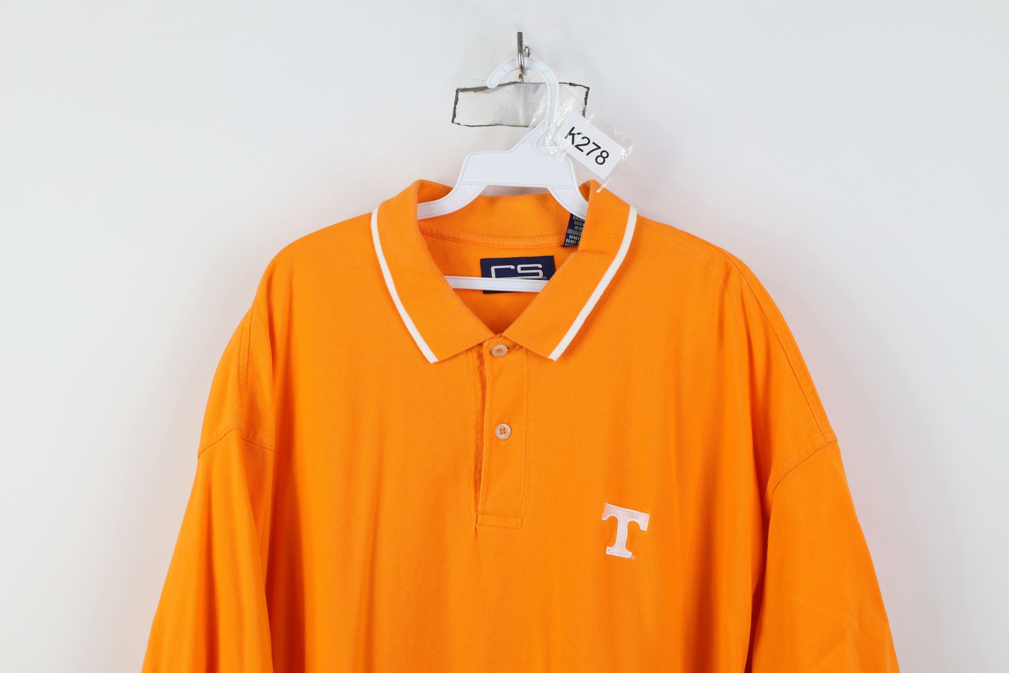 Vintage Vintage 90s University of Tennessee Short Sleeve Polo Shirt Size US XXL / EU 58 / 5 - 2 Thumbnail