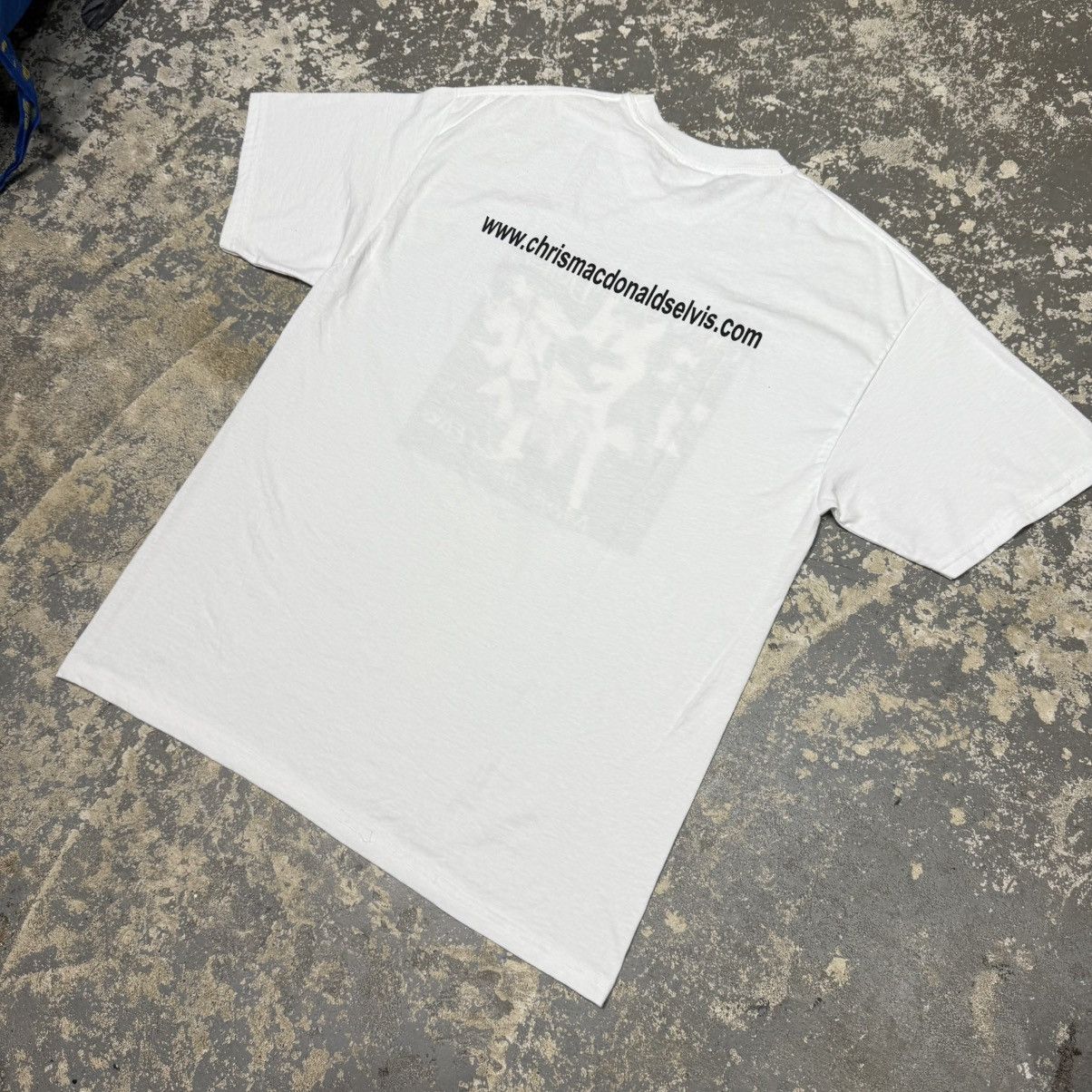 Band Tees Vintage Chris MacDonald Memories of Elvis Presley Signed Tsh Size US L / EU 52-54 / 3 - 11 Thumbnail