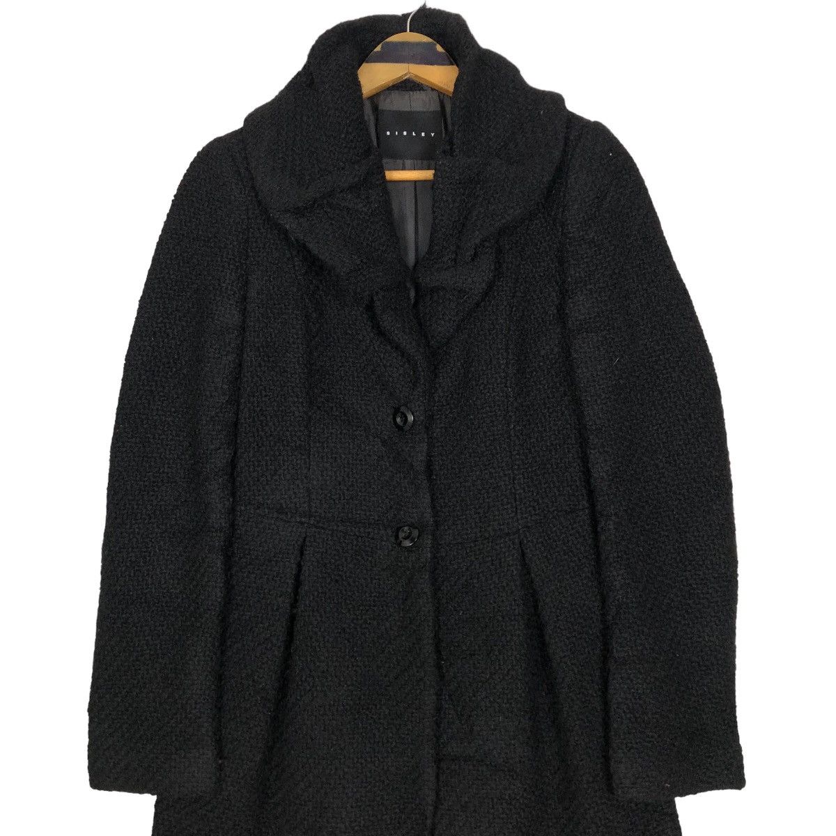 Sisley Sisley Wide Collar Wool Car Coat Parka Light Jacket Size M / US 6-8 / IT 42-44 - 5 Thumbnail
