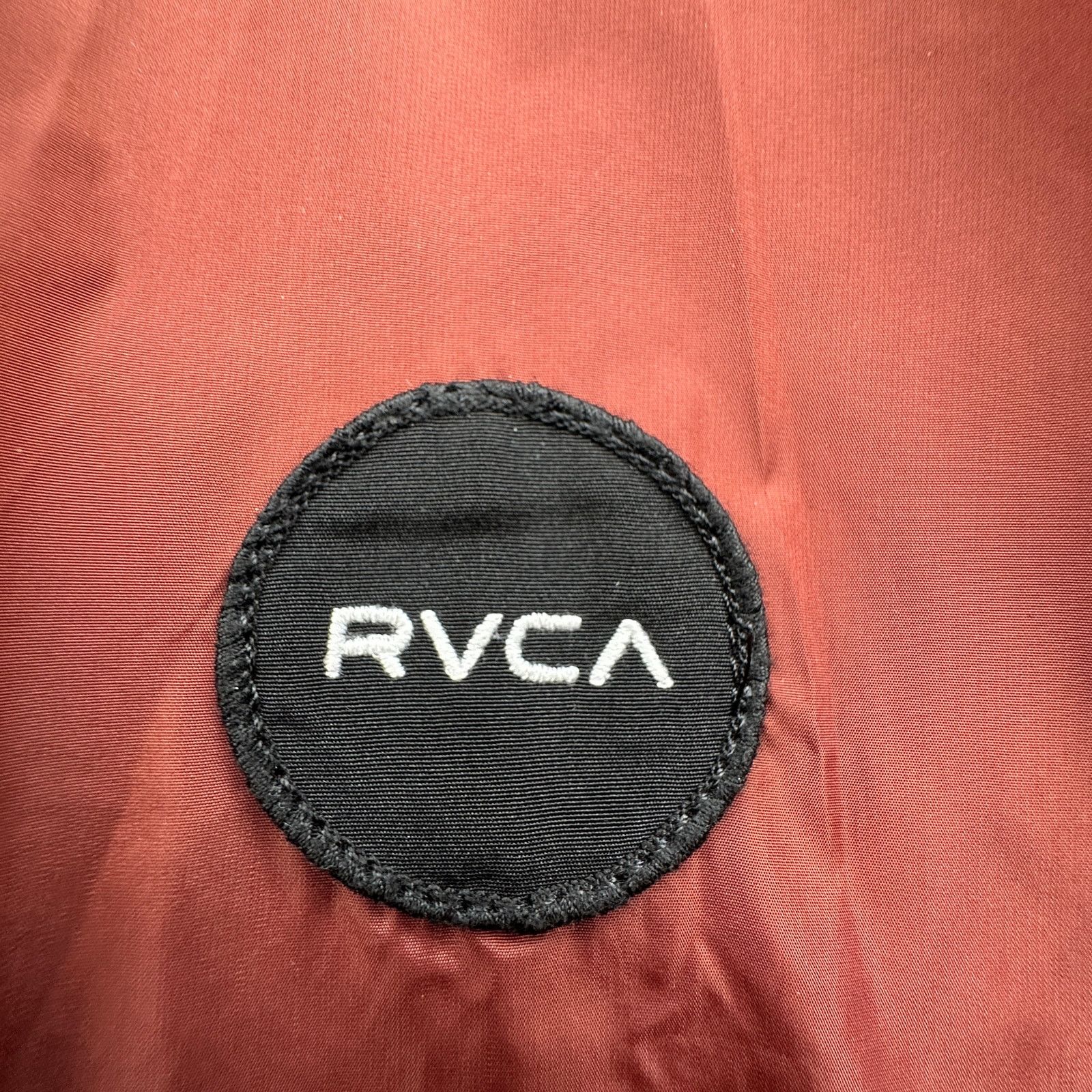 RVCA RVCA Motors Coach Jacket Mens Medium Brown Snap MA707MCJ Size US M / EU 48-50 / 2 - 10 Thumbnail