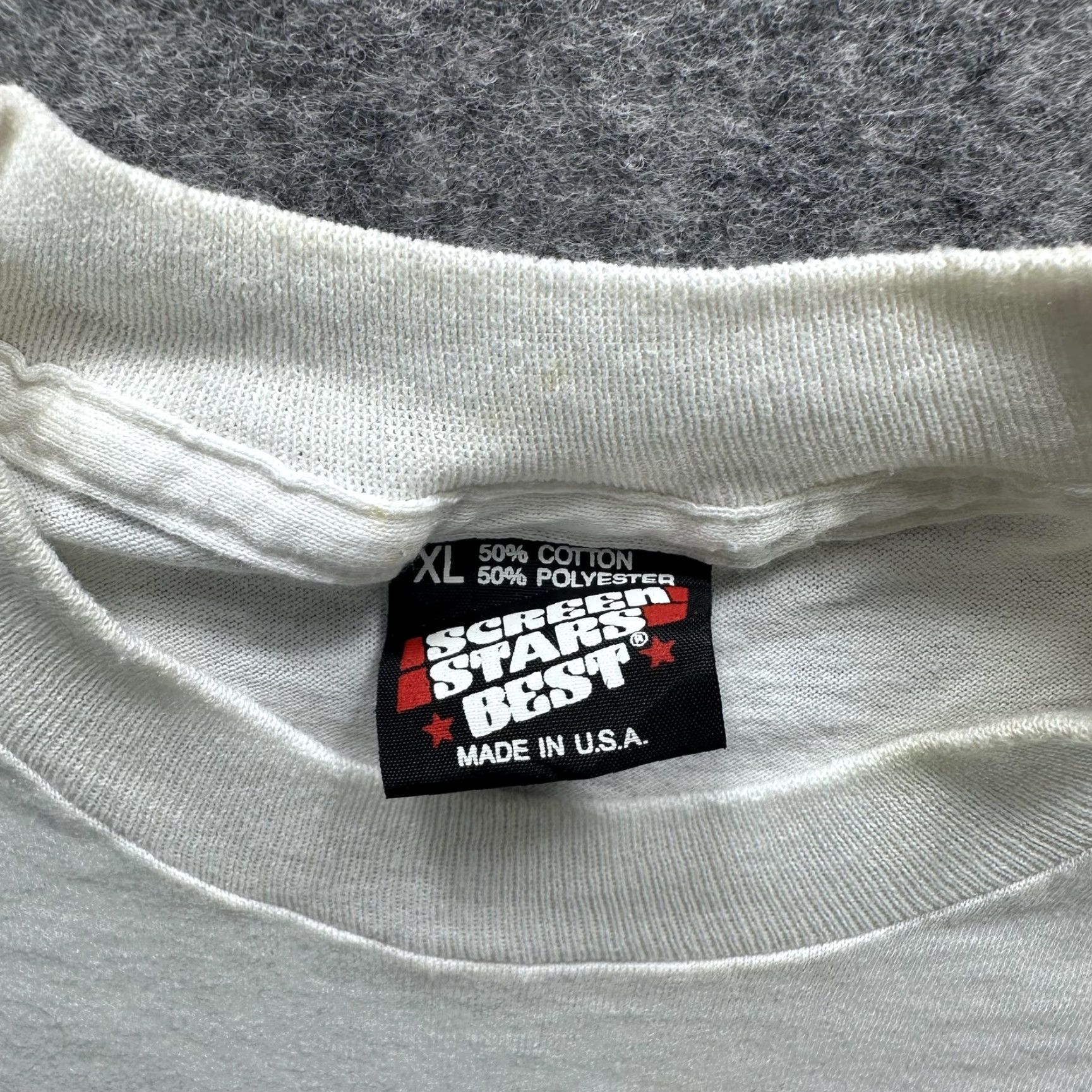 Vintage VINTAGE Screen Stars Best Operation Desert Storm Shirt Mens XL White USA Flag Military Graphic 90s T-Shirt Mens Size US XL / EU 56 / 4 - 5 Thumbnail