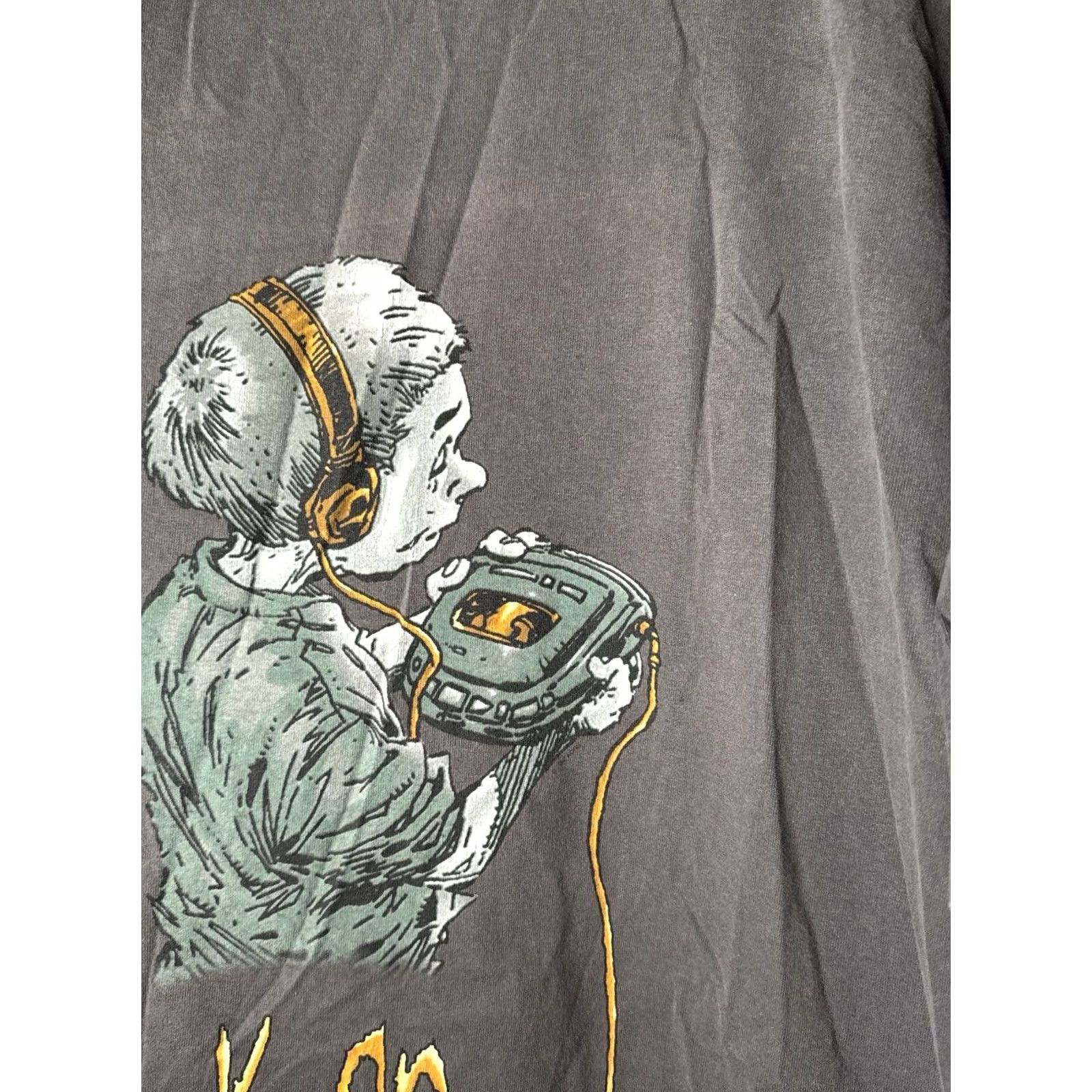 Vintage VINTAGE Giant Korn Follow the Leader T Shirt 1999 XL Gray Cotton Crew Neck Short Sleeve Men Tee XL 90s Band Tour Two Sided Front Back Printed US Made Size US XL / EU 56 / 4 - 3 Thumbnail