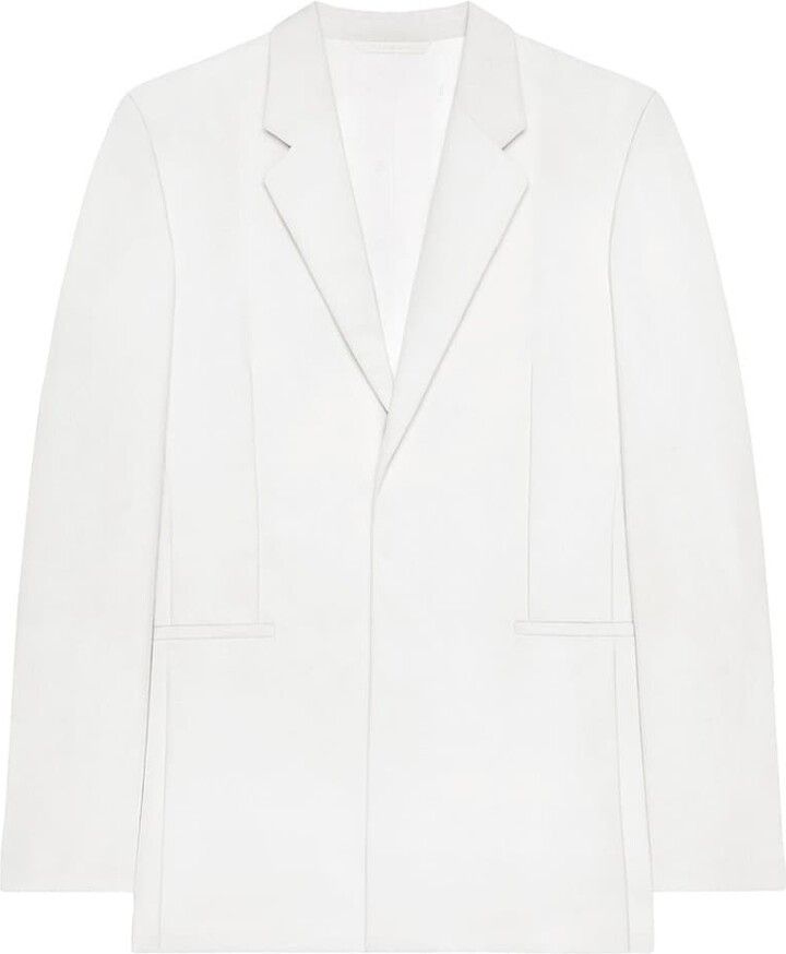Givenchy o1w1db10325 Extra Fitted Jacket in White Size US XXL / EU 58 / 5 - 1 Thumbnail