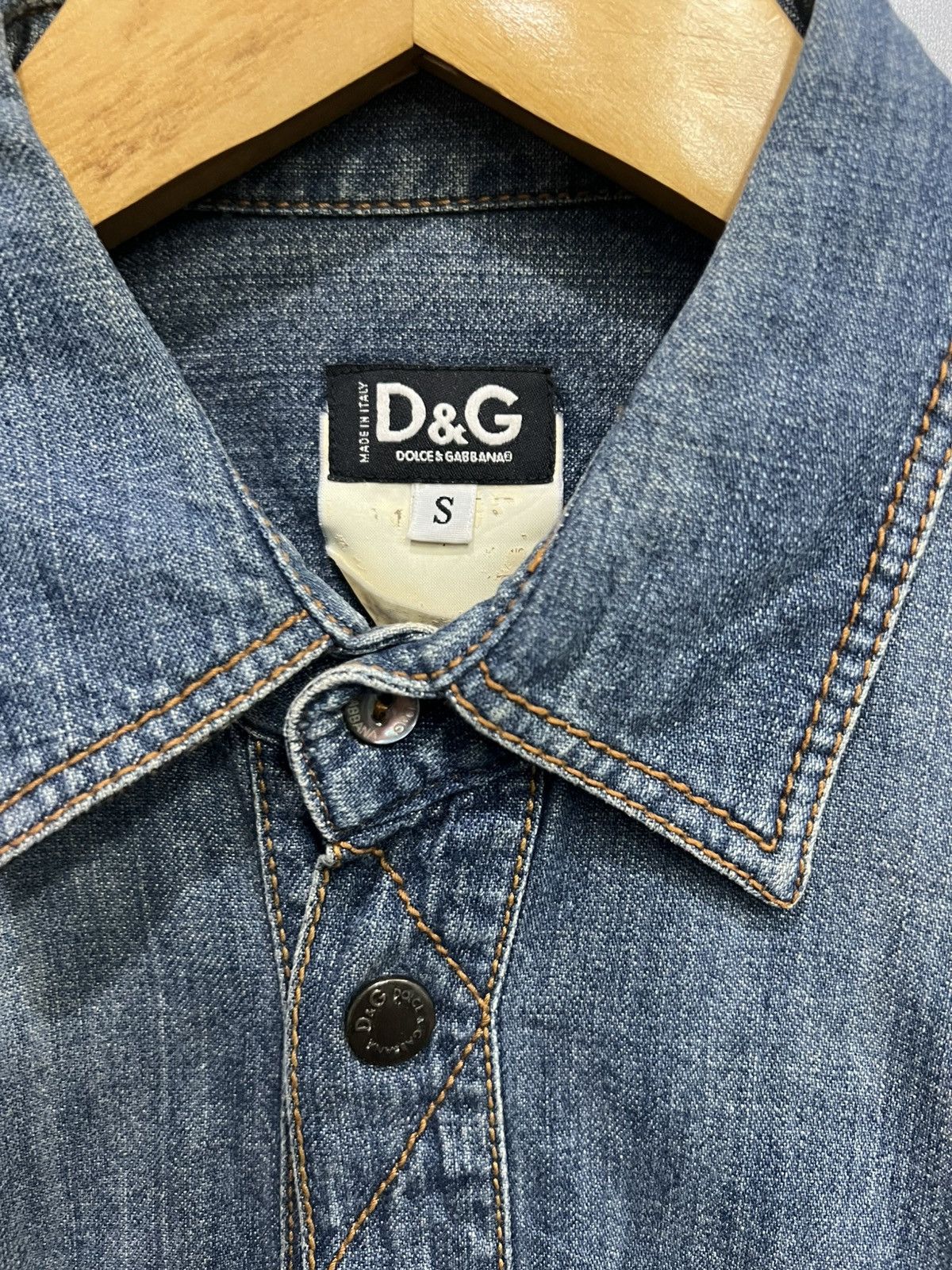 Dolce & Gabbana 2000s Dolce Gabbana Harness Denim Shirt Size US S / EU 44-46 / 1 - 7 Thumbnail