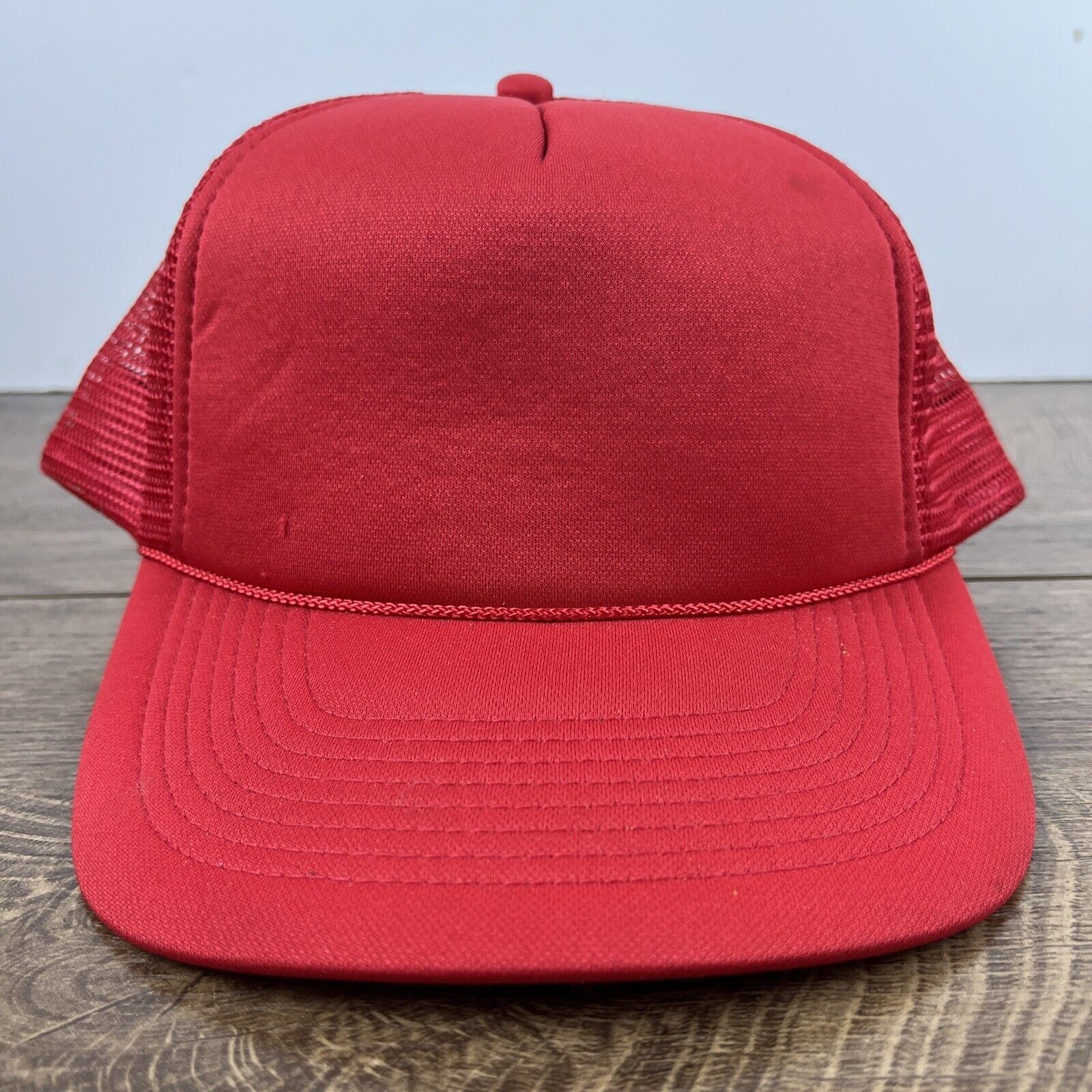 Other Plain Red Trucker Hat Red Hat Adjustable Adult Size Hat Red Size ONE SIZE - 4 Thumbnail