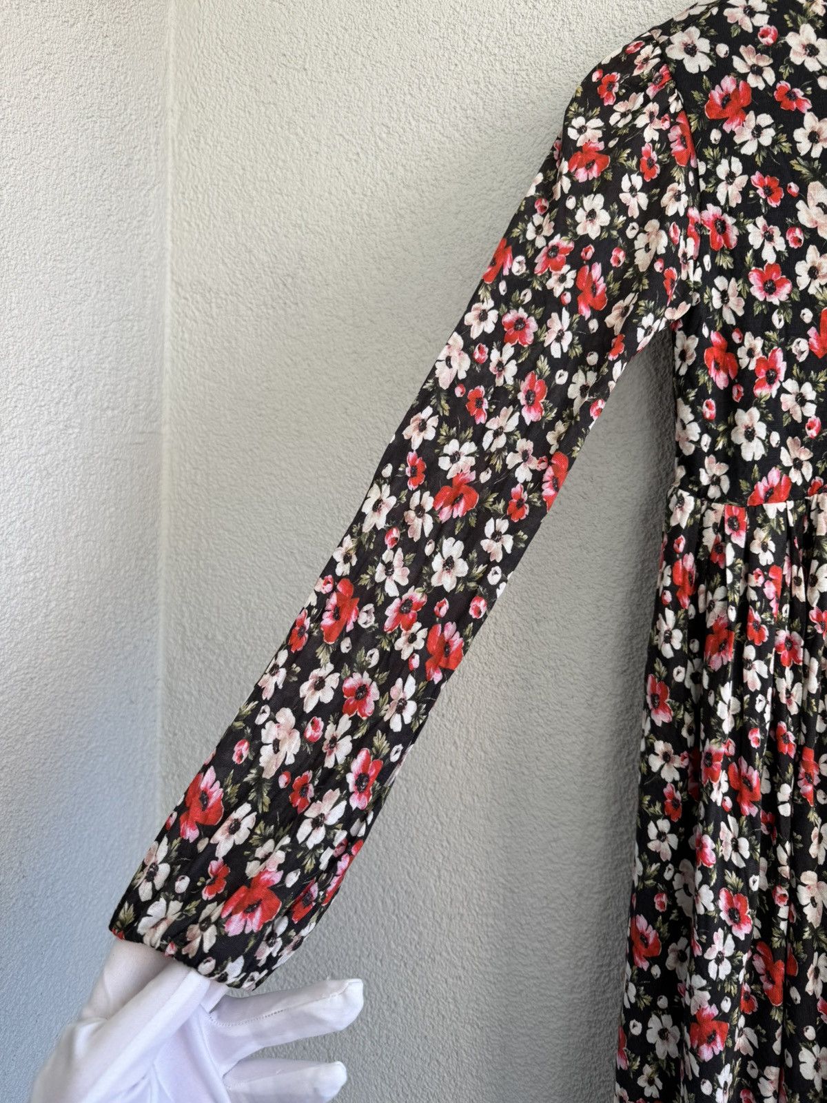 Dolce & Gabbana Dolce & Gabbana Dress Floral Long Sleeve Size XXS / US 00 / IT 34 - 4 Thumbnail