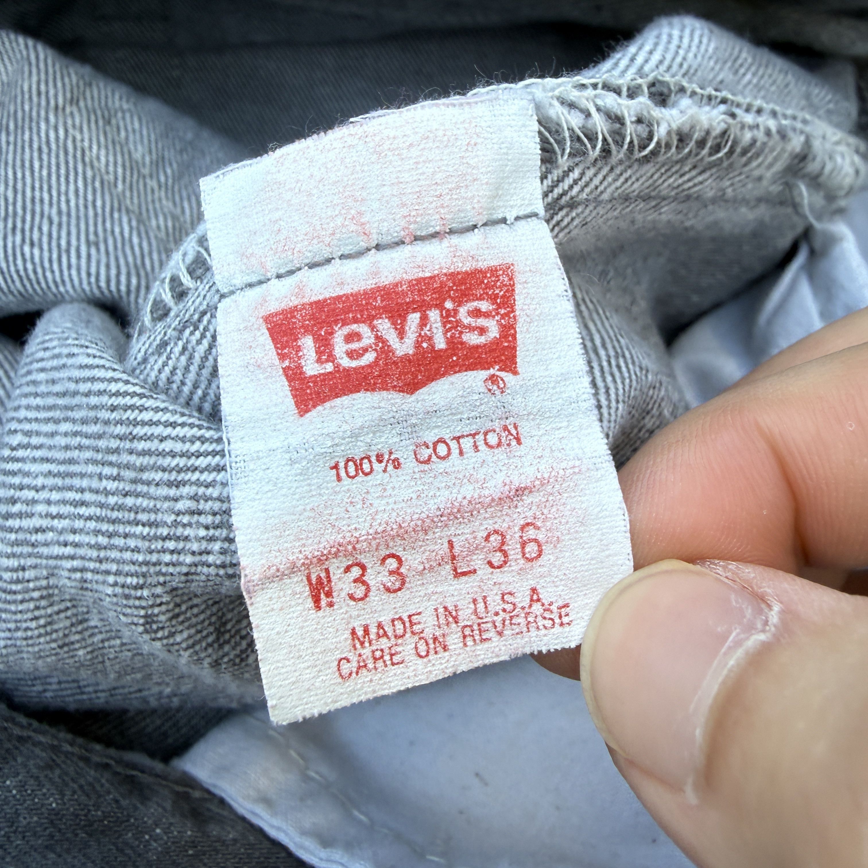Levi's Vintage Levi's Grey Denim Button Fly Jeans 501 0636 Size US 32 / EU 48 - 5 Thumbnail