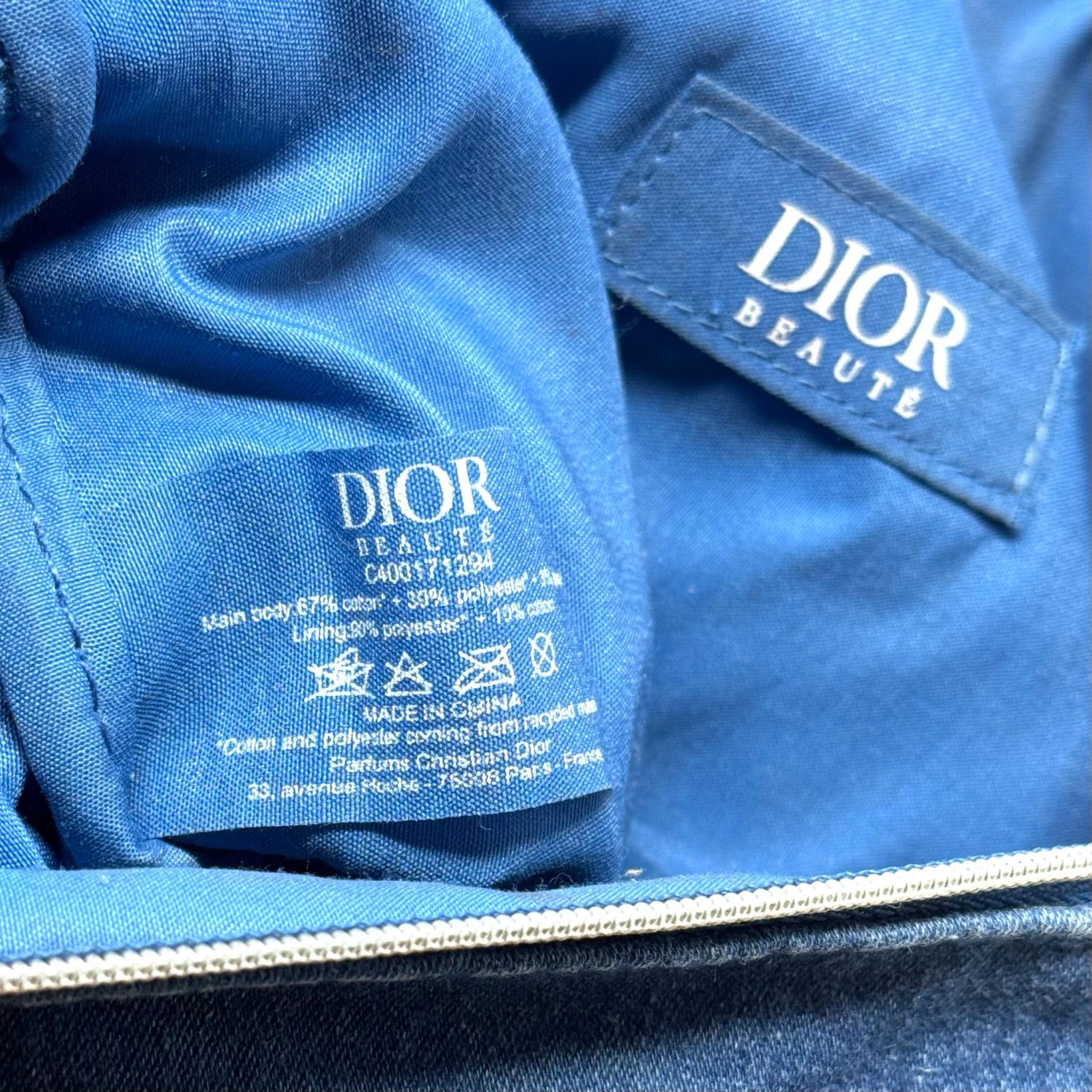 Dior Dior Denim Zipper Pouch Size ONE SIZE - 6 Thumbnail