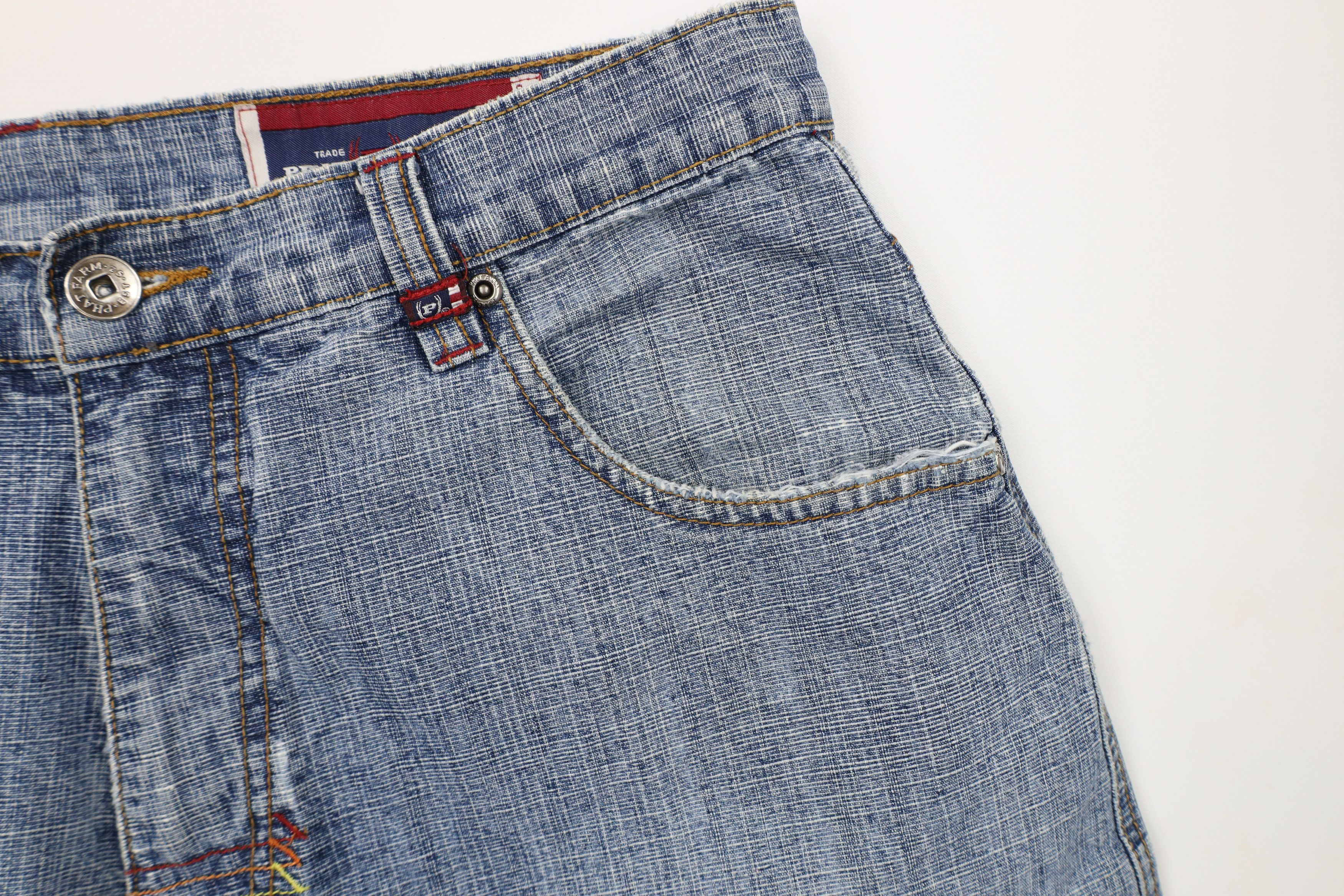 Phat Farm × Vintage Vintage Phat Farm Spell Out Baggy Wide Leg Denim Jeans Size US 34 / EU 50 - 9 Thumbnail