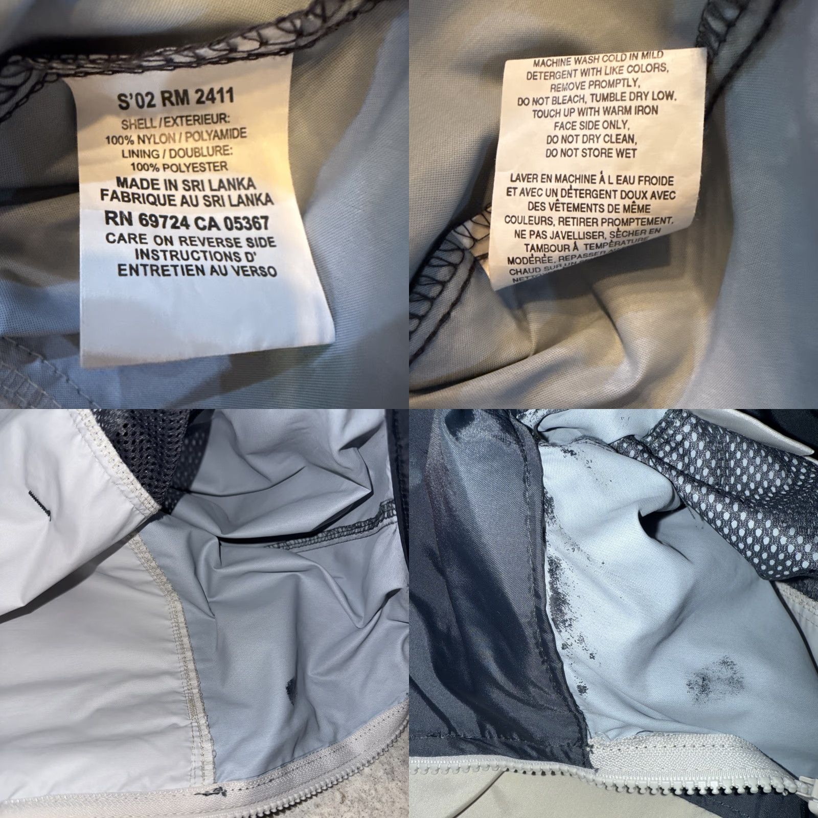 Rains Columbia Jacket Men’s M Nylon Lightweight Outdoor Hiking Windbreaker Zip Pockets Packable Dark Blue Gray Tan Logo Size US M / EU 48-50 / 2 - 9 Thumbnail