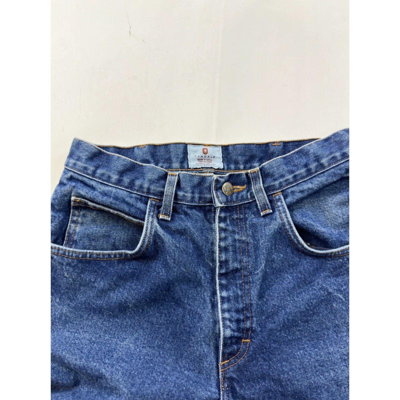 Vintage Tyndale FR Jeans Men’s 28x27 Blue USA Straight 1230T Mens Jeans FR USA Size US 28 / EU 44 - 4 Thumbnail