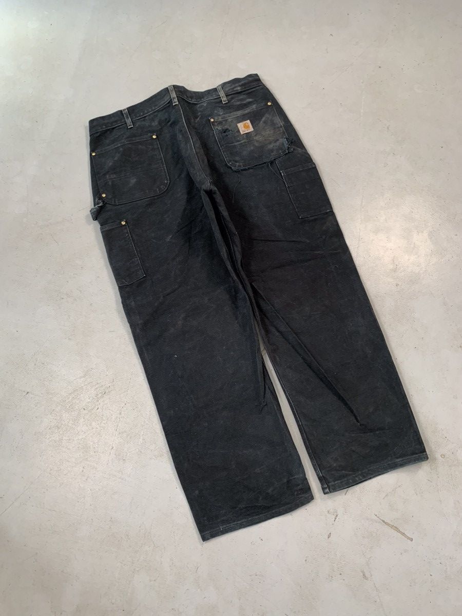 Carhartt Vintage Carhartt b01 BLK double knee workwear denim Size US 40 / EU 56 - 2 Thumbnail