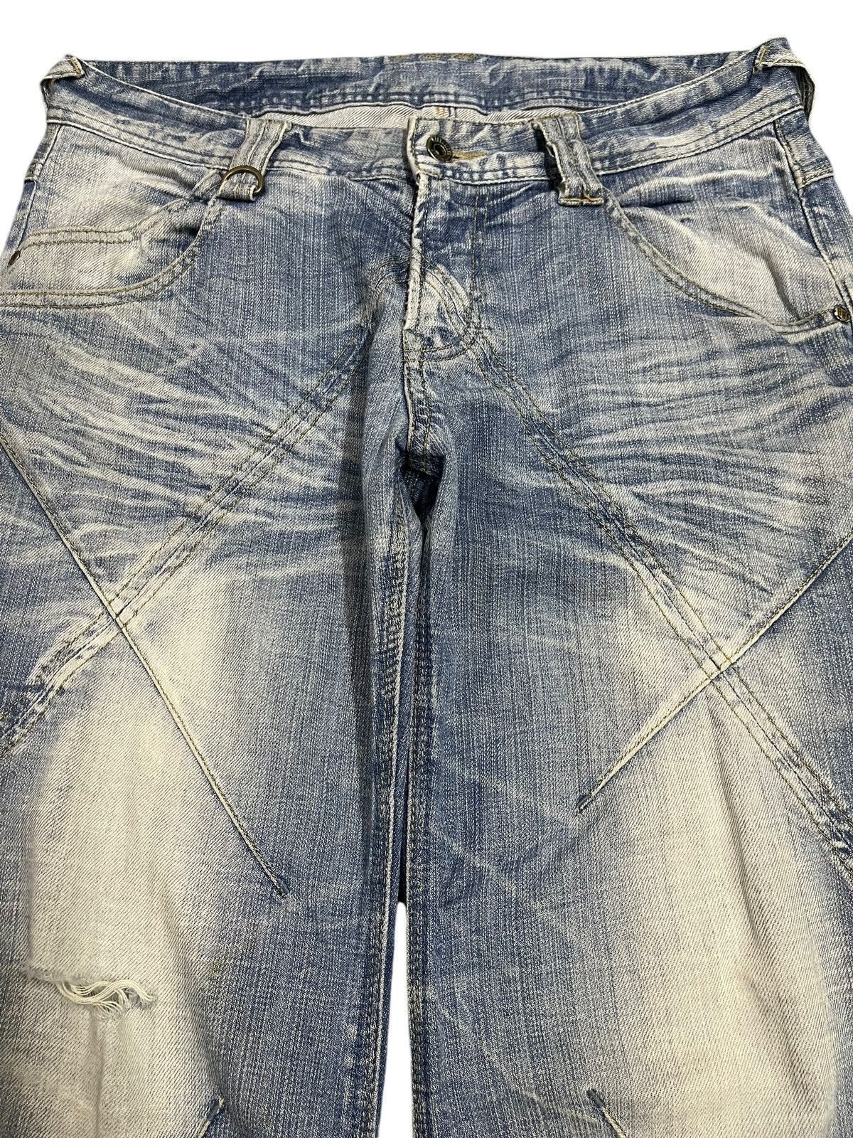 Who Decides War Vintage Japanese Brand Embroidered Patch Style Jeans Size US 32 / EU 48 - 3 Thumbnail