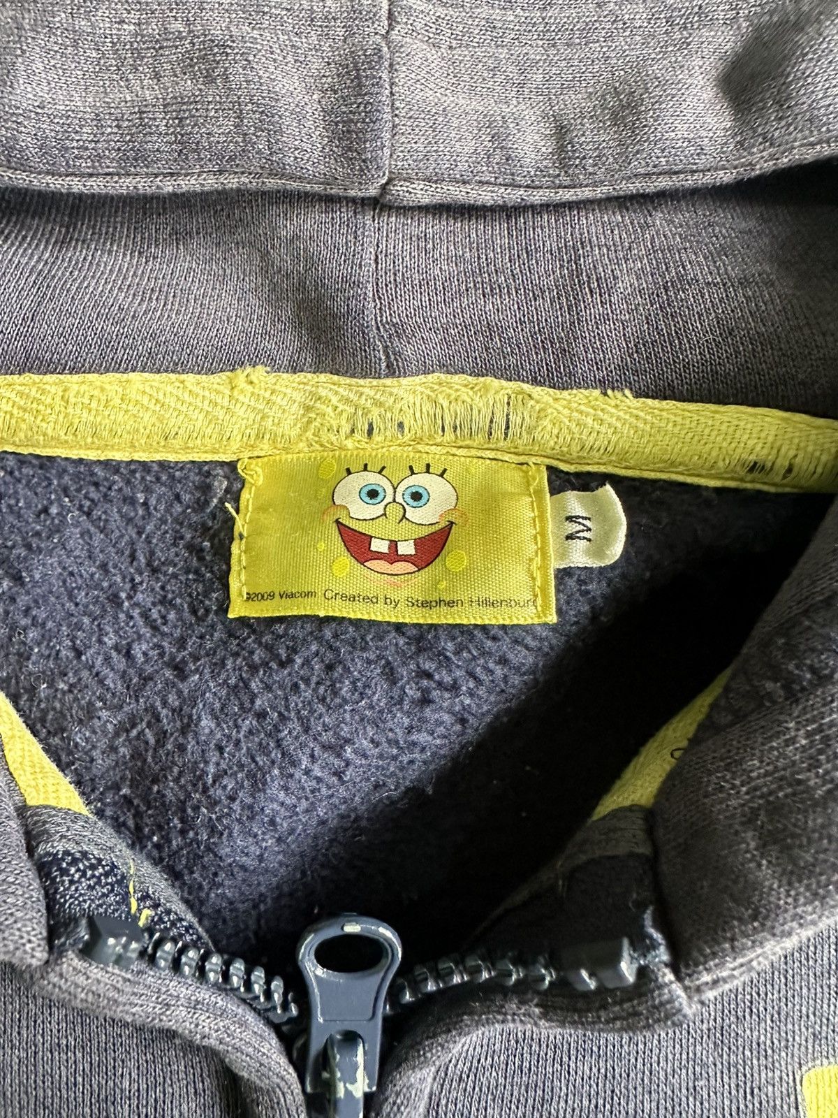 Nickelodeon × Vintage Vintage Spangebord around town Zip up Faded hoodie Size US M / EU 48-50 / 2 - 9 Thumbnail
