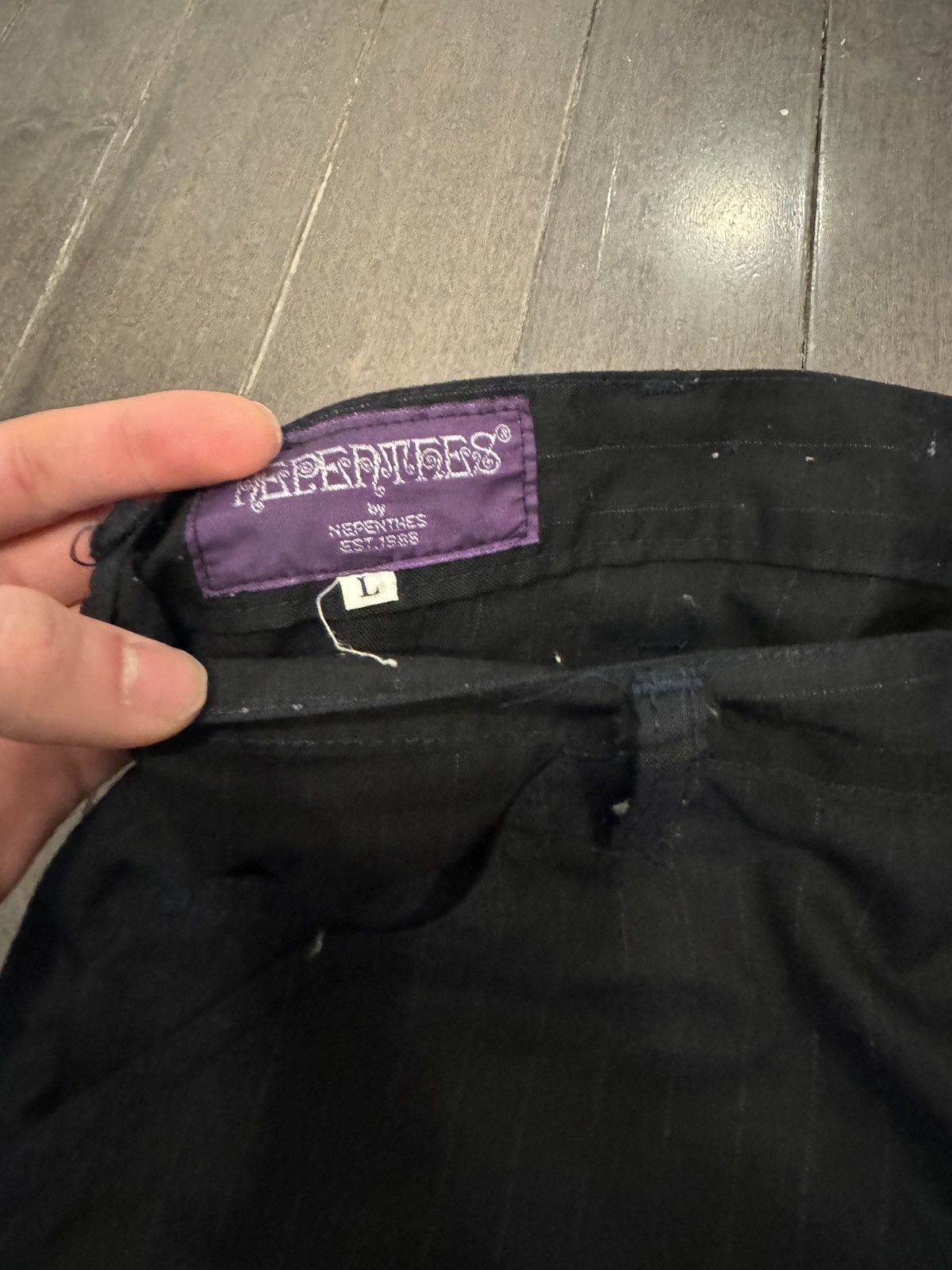 Nepenthes Nepenthes Light Wool Navy Pinstripe Pants Size US 34 / EU 50 - 3 Thumbnail