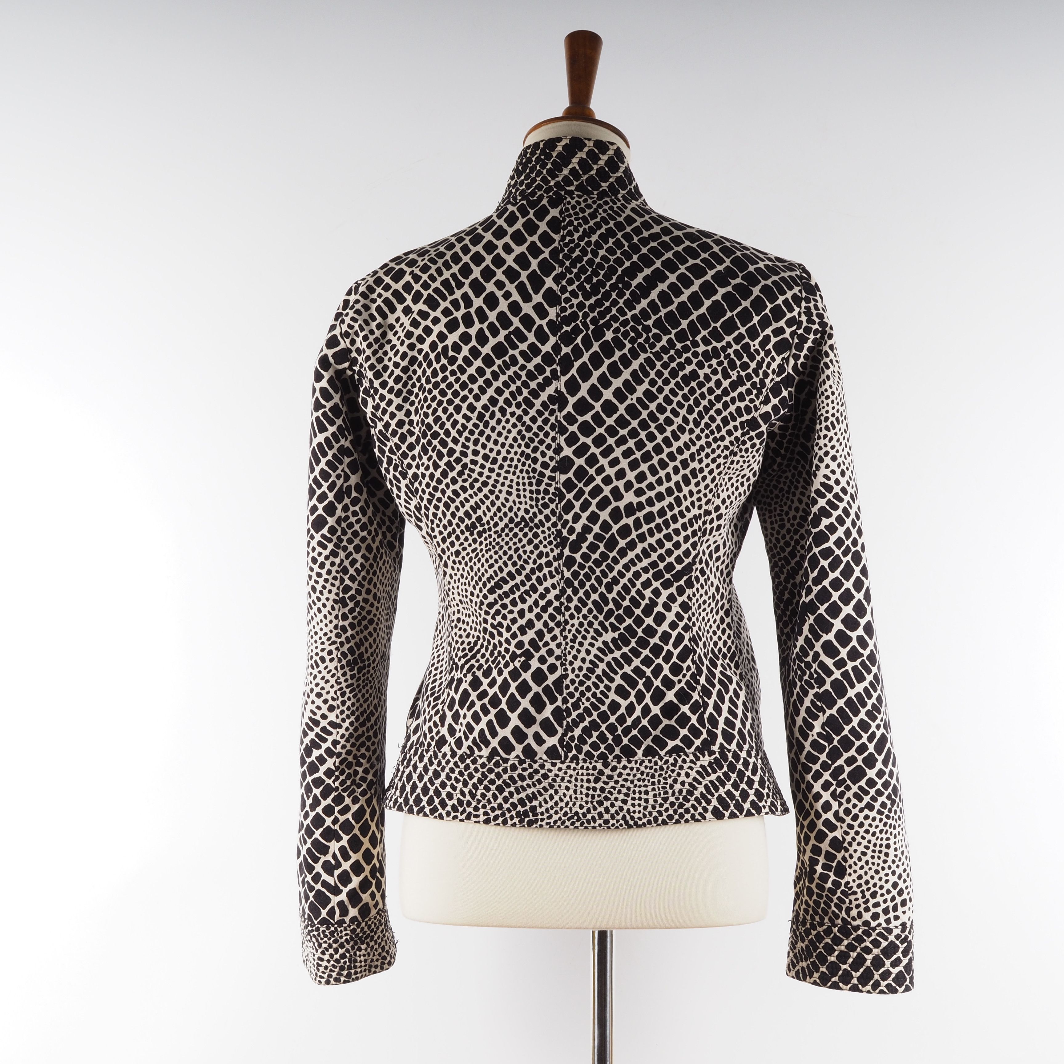 Armani Collezioni Armani Collezioni Animal Print Snap Jacket Blazer Size M / US 6-8 / IT 42-44 - 2 Thumbnail