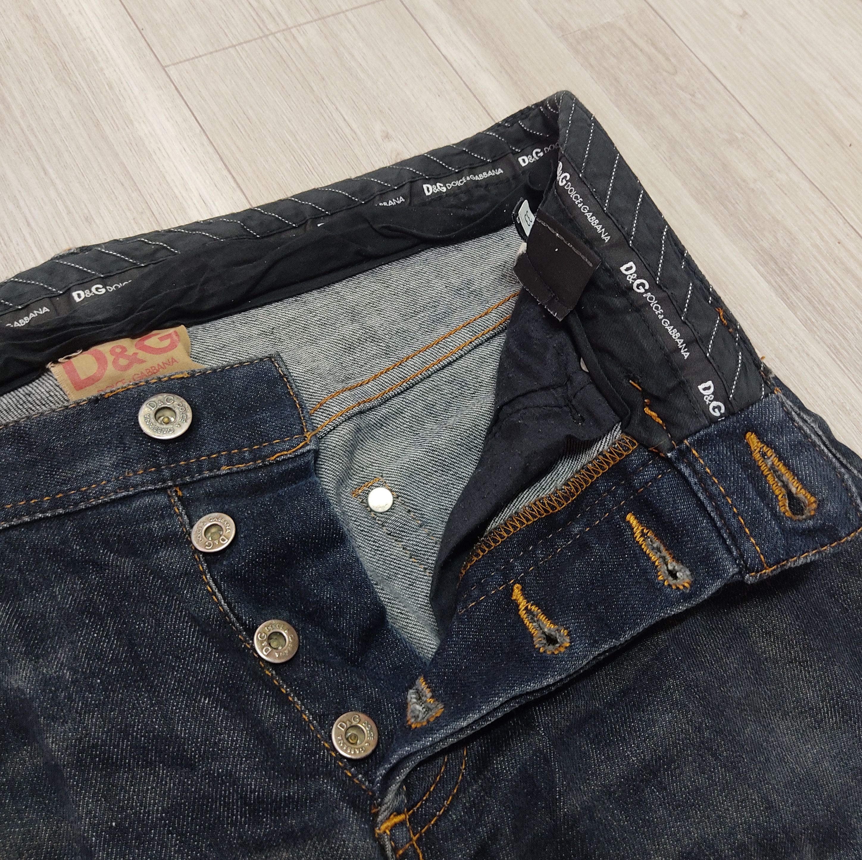 Dolce & Gabbana DOLCE & GABBANA Low Rise Straight Cut Slim Fit Denim Pants Size US 33 - 7 Thumbnail