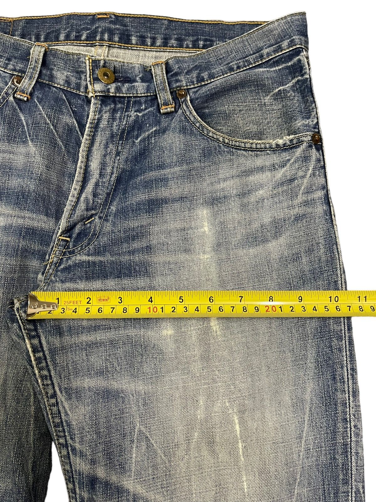 Levi's Vintage 90s Levis Blue Wash Style Distress Style Jeans Size US 32 / EU 48 - 12 Thumbnail