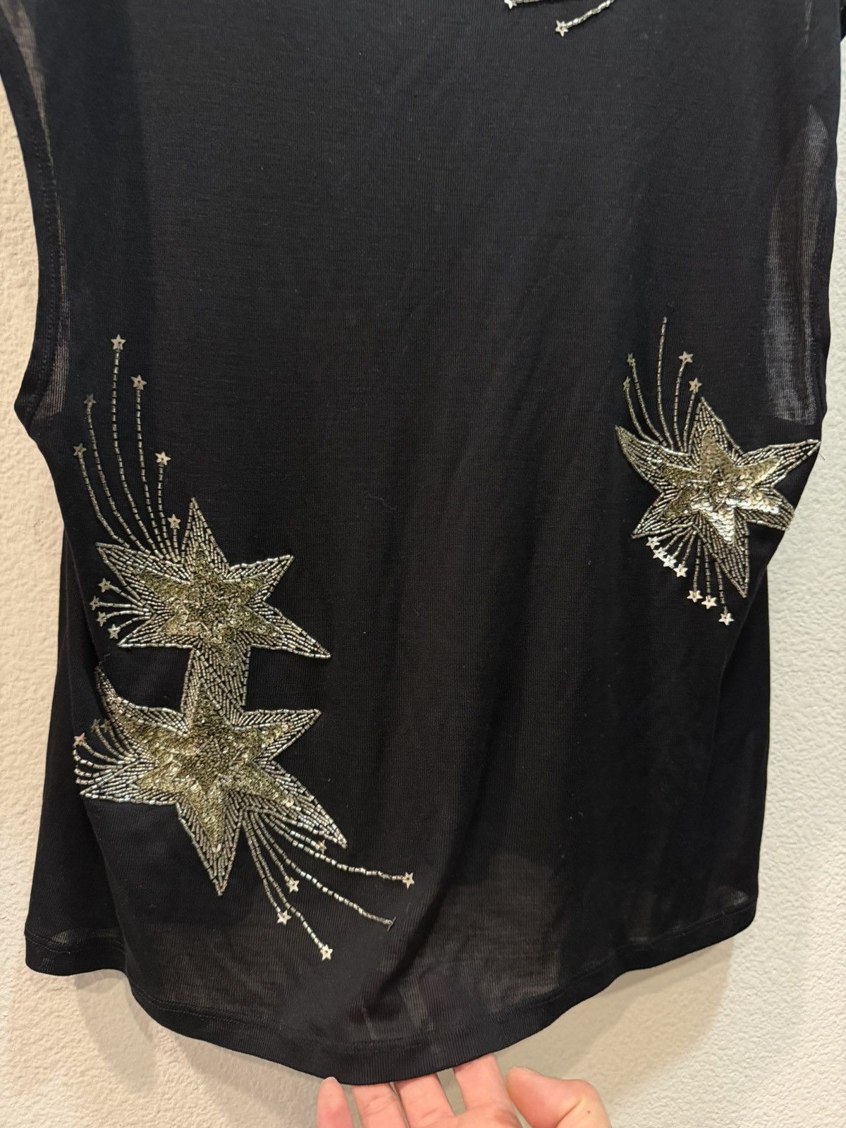 Saint Laurent Paris SS15 Silk Starburst Tank S Size US XS / EU 42 / 0 - 3 Thumbnail