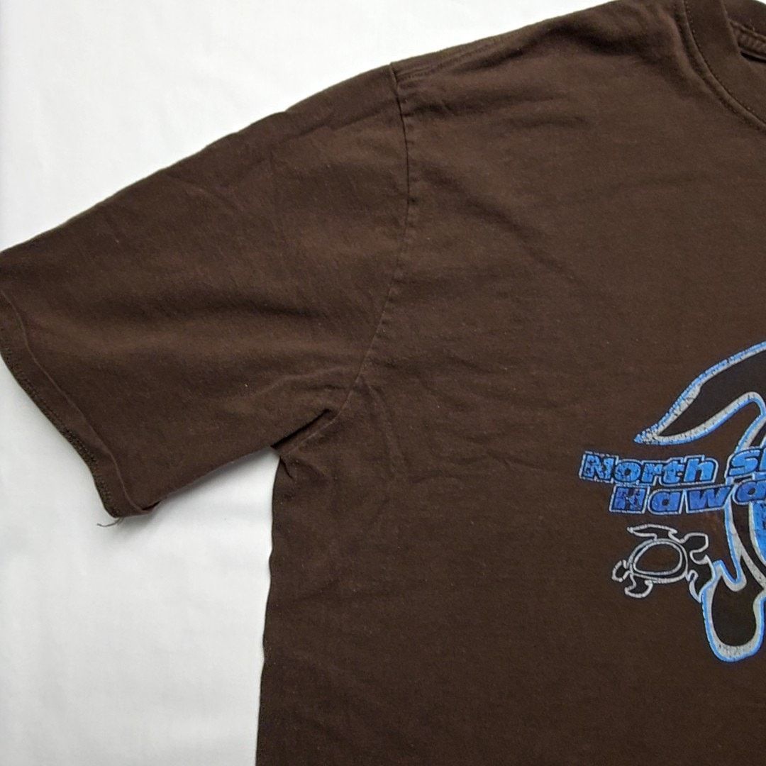 Jerzees Vintage North Shore Hawaii T-Shirt Turtle Brown XL Tropical Size US XL / EU 56 / 4 - 4 Thumbnail