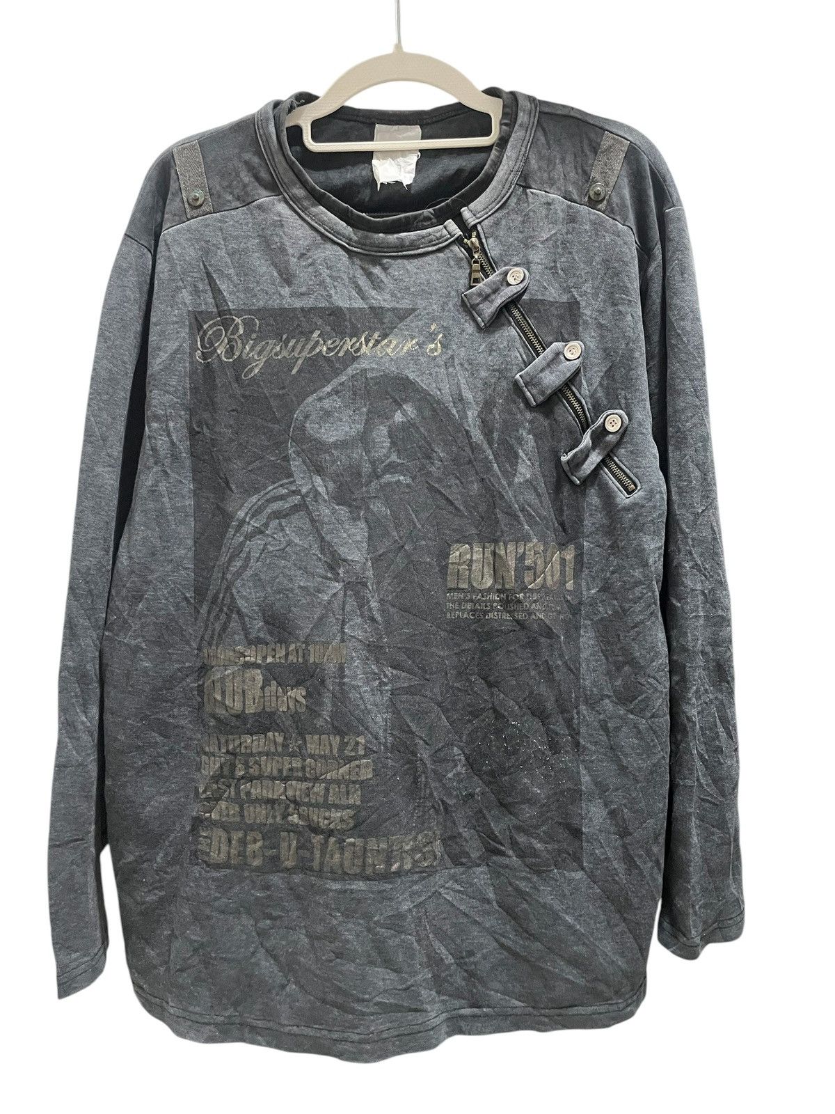 Japanese Brand Rare longsleeve shirt like berning sho Size US M / EU 48-50 / 2 - 2 Thumbnail