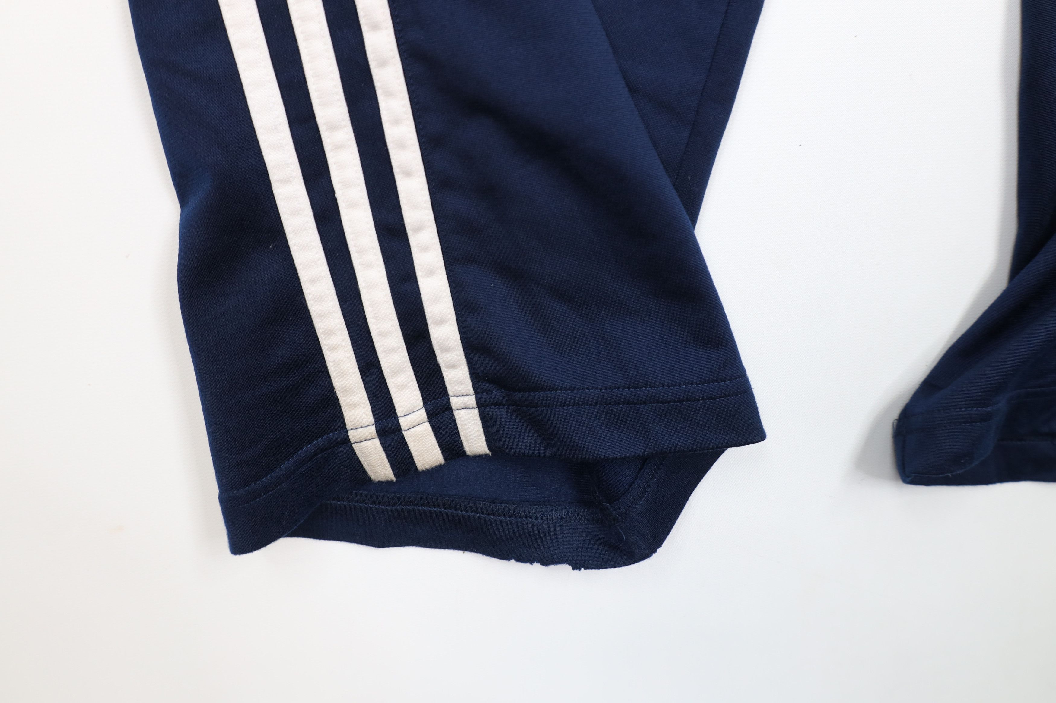Adidas × Vintage Vintage Adidas Striped Wide Leg Sweatpants Pants Navy Blue Size US 34 / EU 50 - 6 Thumbnail