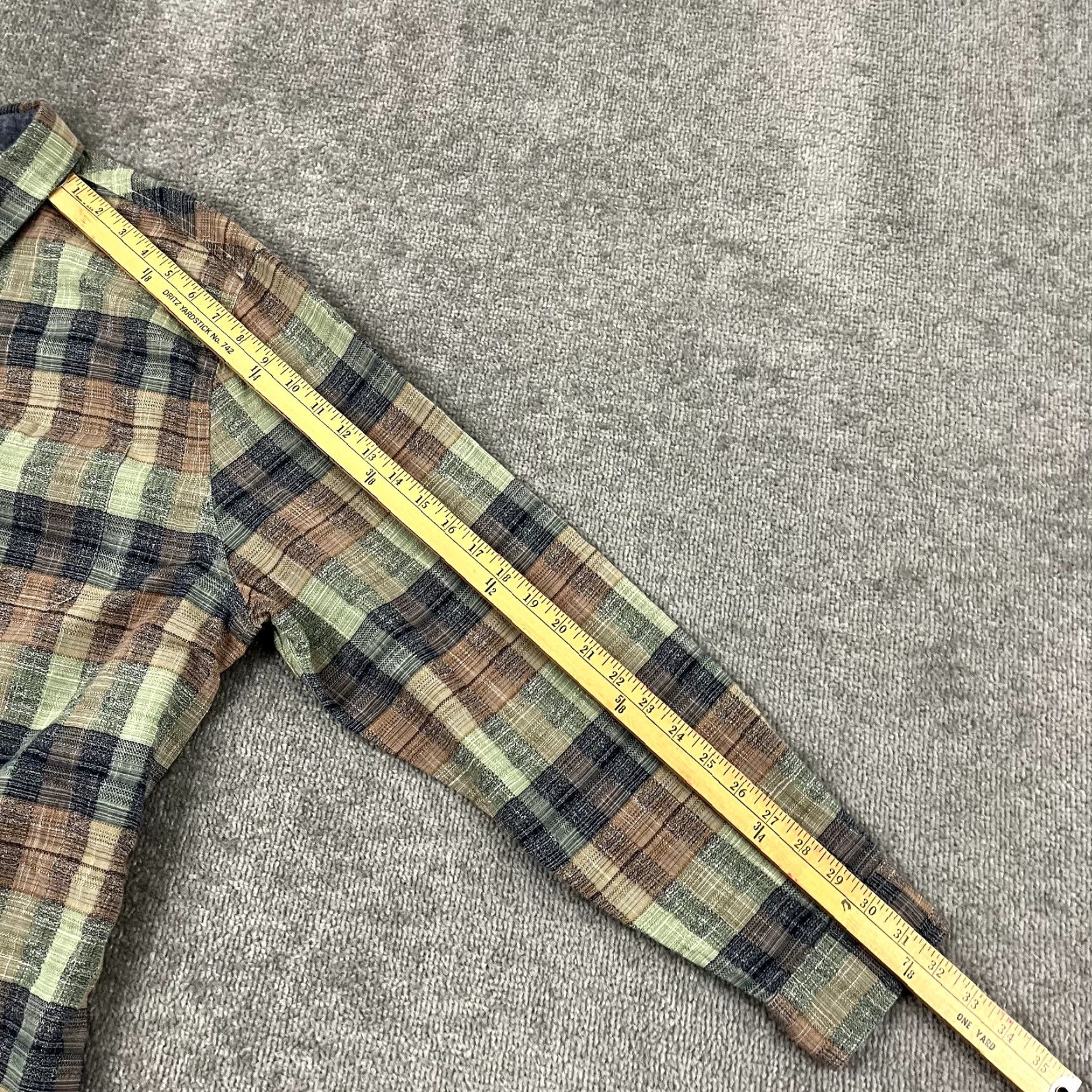 Carbon CARBON 2 COBALT Shirt Mens XL Multicolor Plaid Button-Up Long Sleeve Casual Formal Workwear Size US XL / EU 56 / 4 - 6 Thumbnail