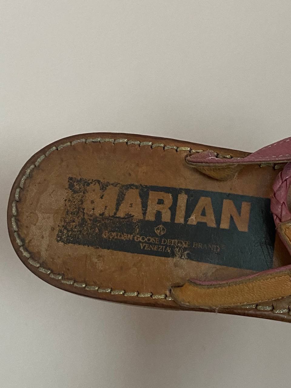 Golden Goose Golden Goose Leather flip flops Pink Size US 9 / IT 39 - 4 Thumbnail