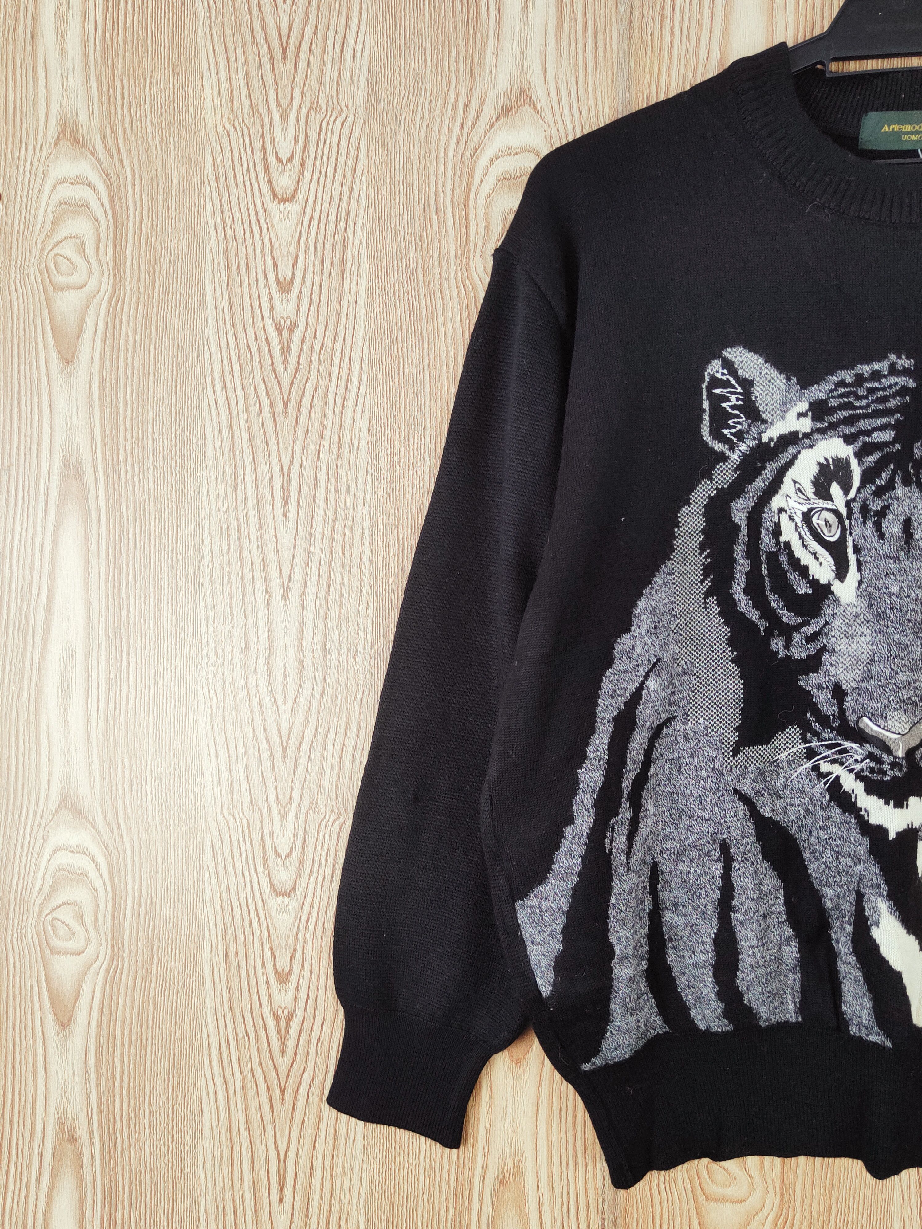 Vintage D Artemodena Black Tiger Knitwear Sweatshirts #W677 Size US M / EU 48-50 / 2 - 4 Thumbnail