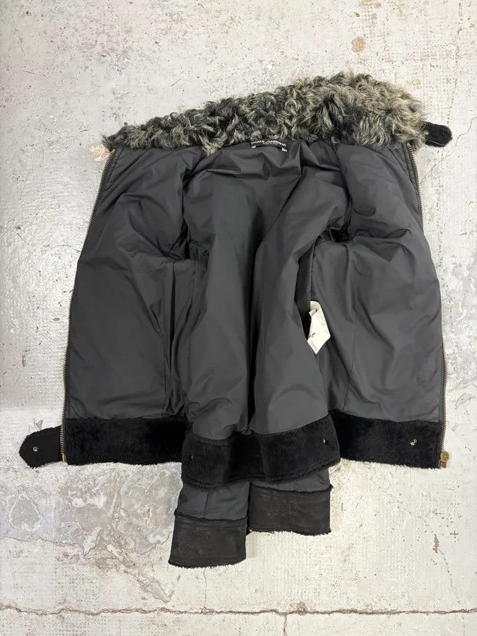 Dolce & Gabbana FW2009 Dolce & Gabbana Hybrid Nylon Shearling Grey Jacket Size S / US 4 / IT 40 - 9 Thumbnail