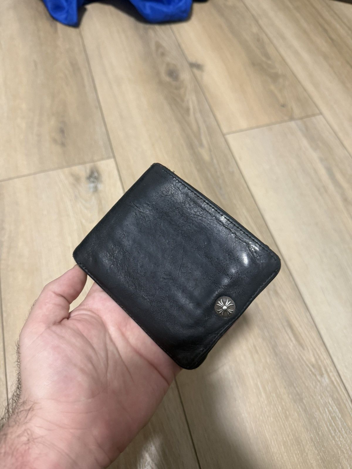 Chrome Hearts Rare Chrome Hearts 2 Zip Celtic Snap Wallet Black