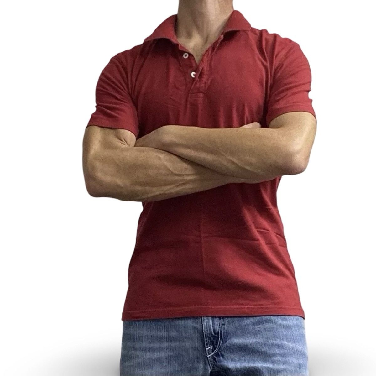 George George Red Polo Shirt Size Medium Size US M / EU 48-50 / 2 - 1 Thumbnail