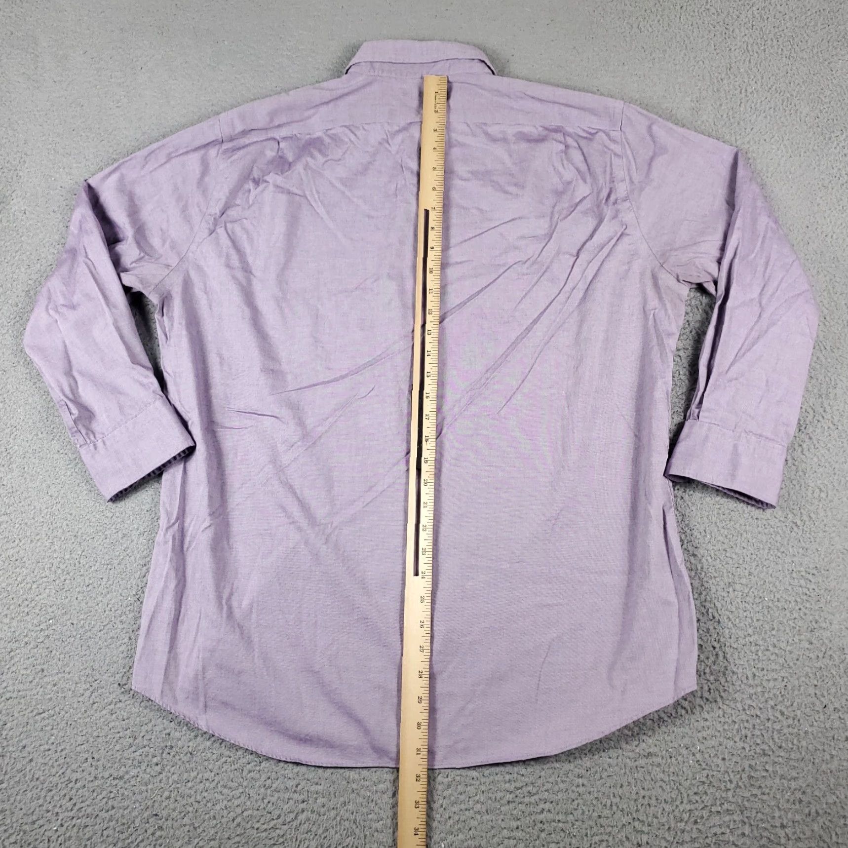 Ralph Lauren Ralph Lauren Shirt Mens 17 Purple Dress Button-Down Long Sleeve - Classic Business Casual Woven Cotton Shirt, Regular Fit, Purple, 17 Neck, Adult Mens Size 46R - 5 Thumbnail