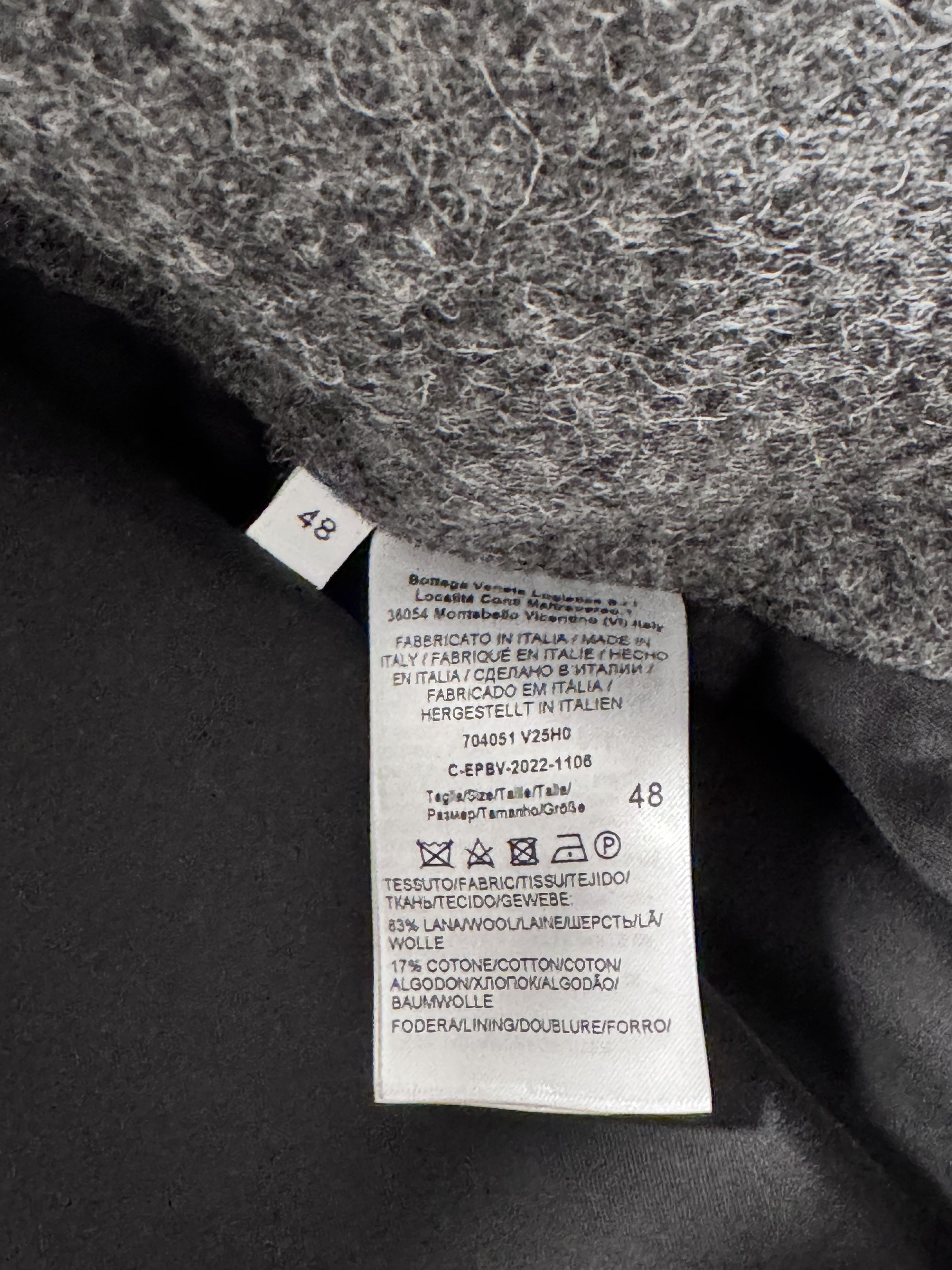Bottega Veneta Bottega Veneta Grey Wool Cropped Coat Size US M / EU 48-50 / 2 - 4 Thumbnail