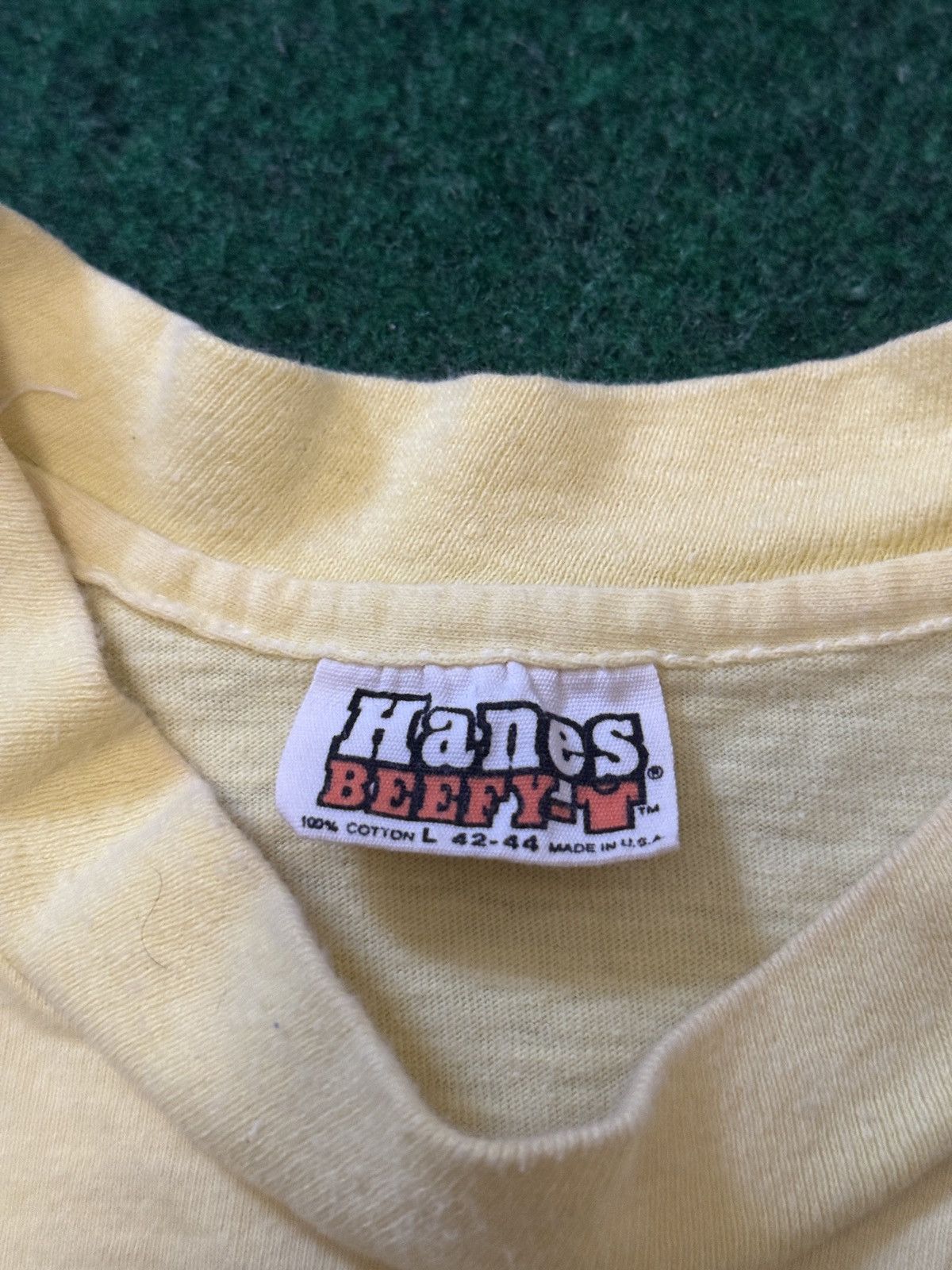 Hanes Vtg 70s 80s Surrounded By Turkeys Soar With Eagles T Shirt Size US L / EU 52-54 / 3 - 3 Thumbnail