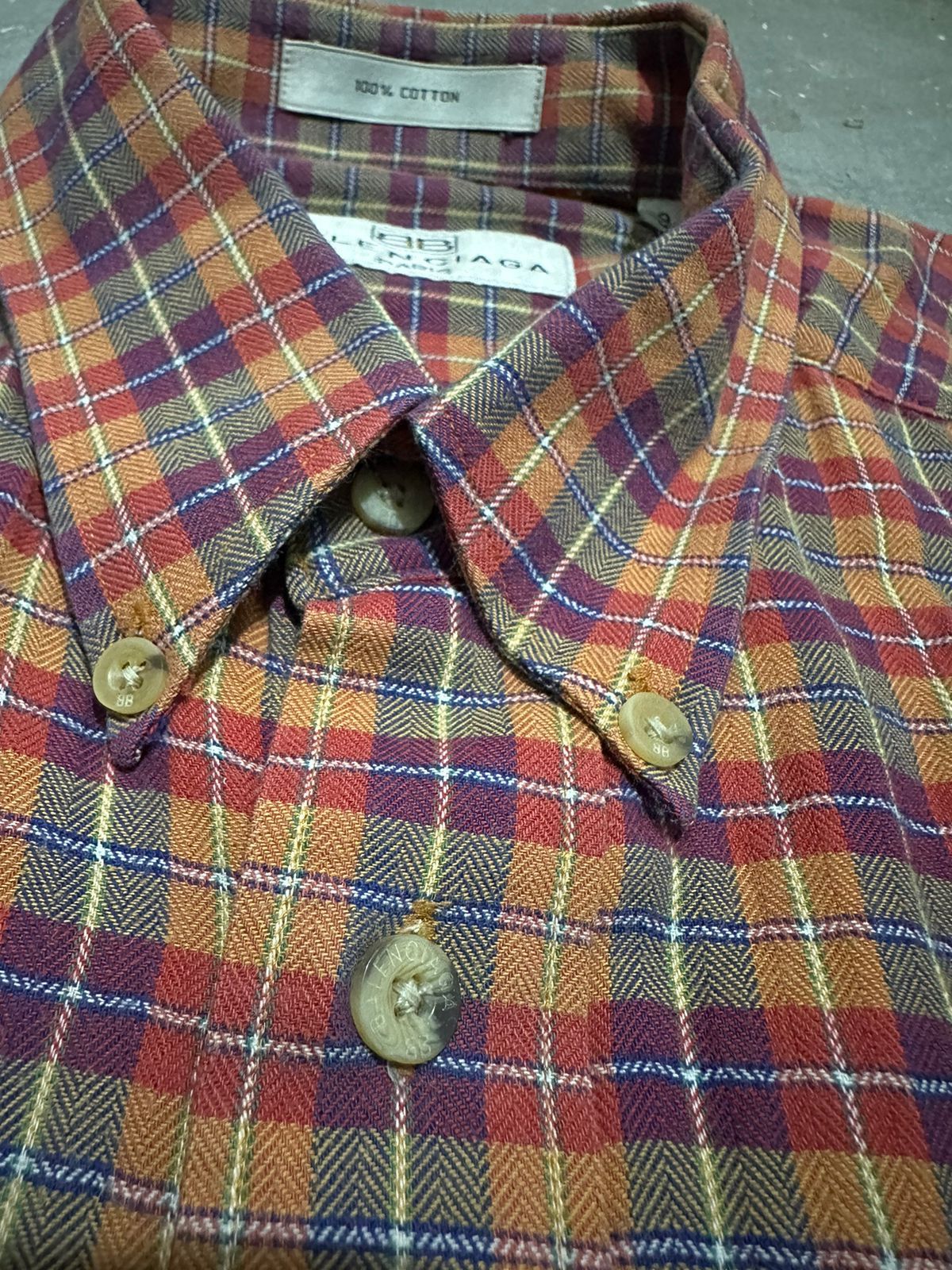 Balenciaga × Vintage Vintage Balenciaga Paris Shirt Size US L / EU 52-54 / 3 - 6 Thumbnail