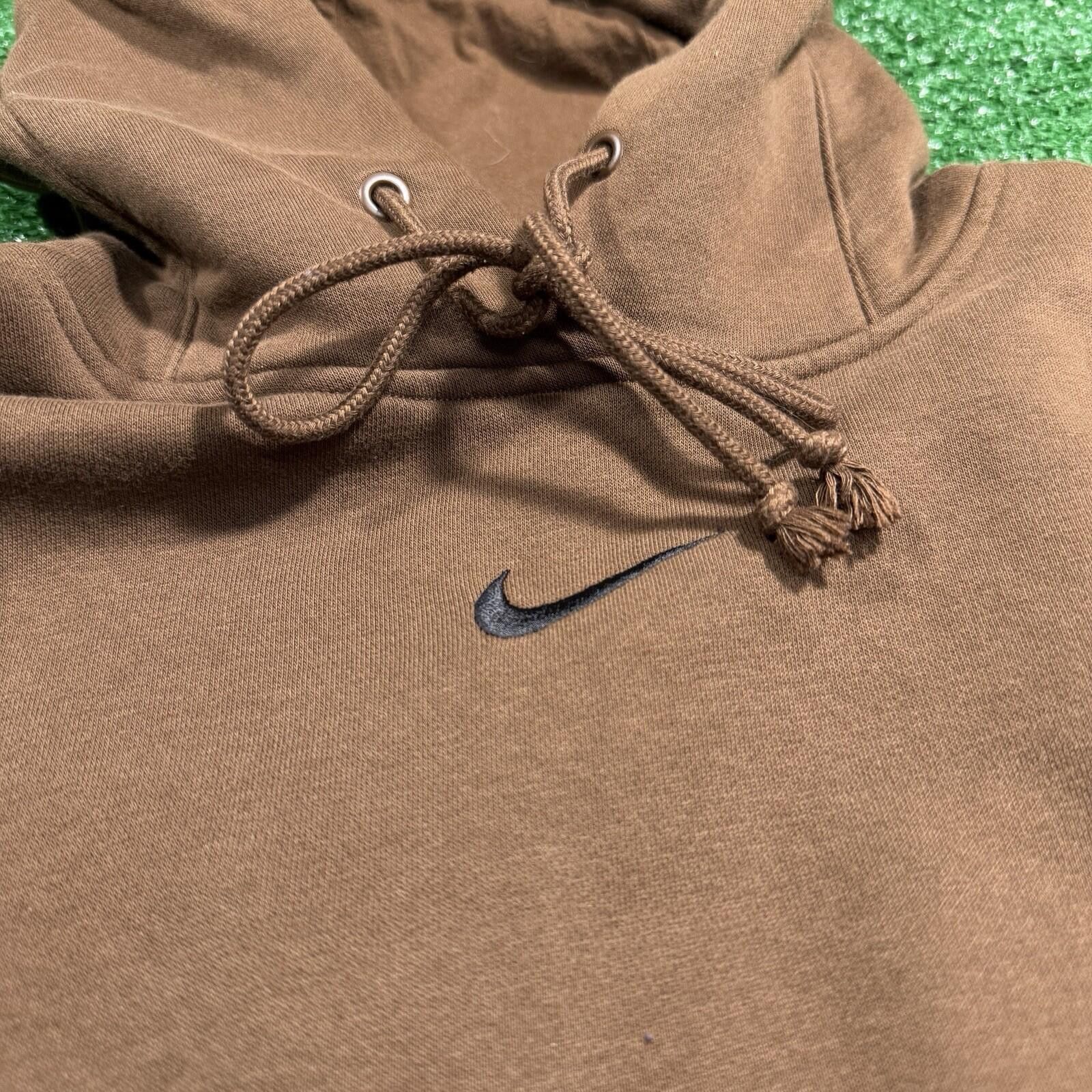 Nike Nike Y2K Brown Hoodie Center check Swoosh Logo Size XS Size US XS / EU 42 / 0 - 3 Thumbnail